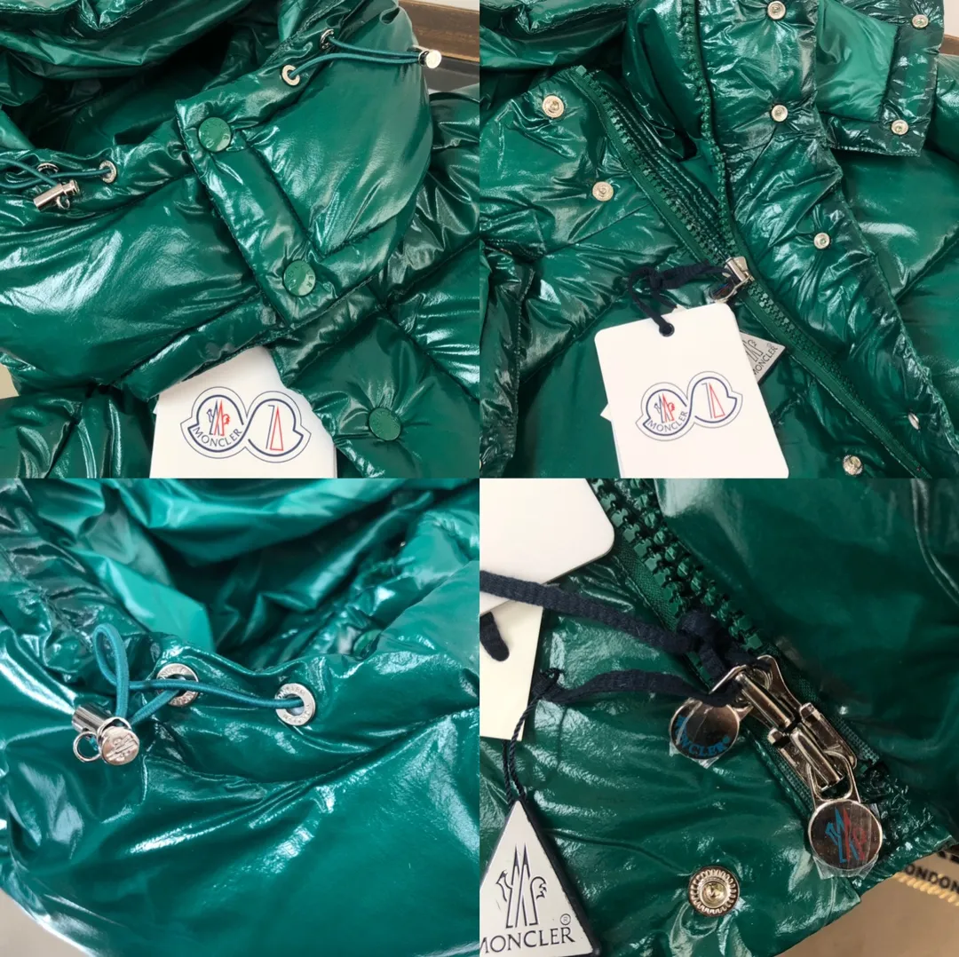 P800 Moncler Maya 70 Short Down Jacket Forest Green The iconic men's Moncler Maya 70 down jacket is highly recognizable and specially designed to celebrate the brand's 70th anniversary. The Moncler Maya down jacket has been reinterpreted specifically to celebrate Moncler's 70th anniversary, and the iconic silhouette has been refreshed in new colors. A classic example of the brand's DNA, it's made from shiny lacquered nylon and embellished with signature rectangular quilting. A classic, cropped design that spans seasons and fashions, the removable hood features a statement silhouette, removable hood and adjustable hem. The sleeves are decorated with the brand's signature classic patch pockets and a patchwork logo designed to celebrate the 70th anniversary. Color: black, ivory white, basalt gray, purple, cabin brown, forest green, code number: 1-2-3-4-5 (M～3xl)