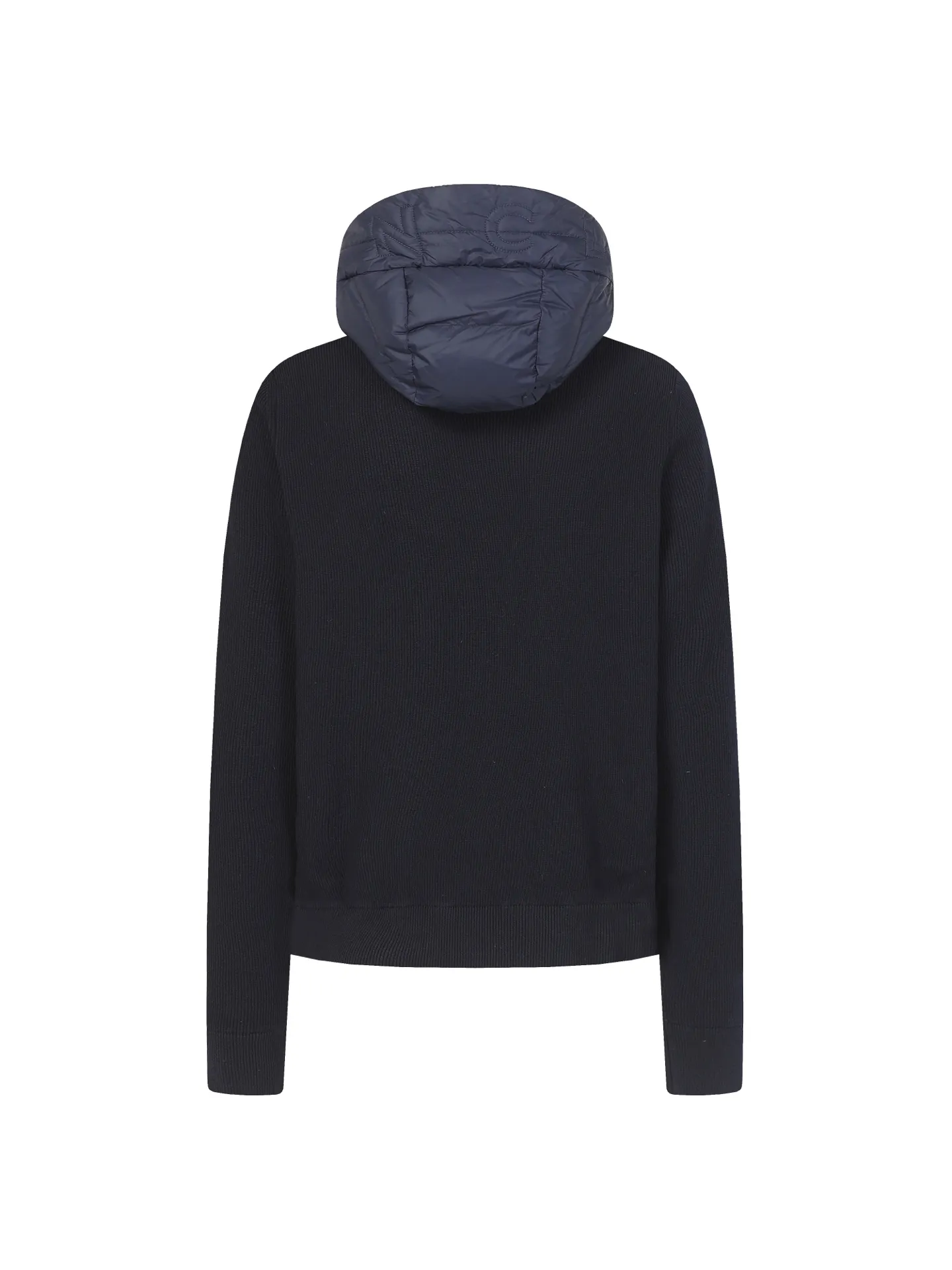 P680 MONCLER/Moncler autumn and winter men's padded wool zipper hooded letter knitted down jacket Made of wool Longue saison lining Longue saison front, filled with down Ribbed knit 12 needles Fine soft hood Zipper closure Pocket Logo quilting Logo patch Color: black/navy blue/green size: S/M/L/XL/XXL