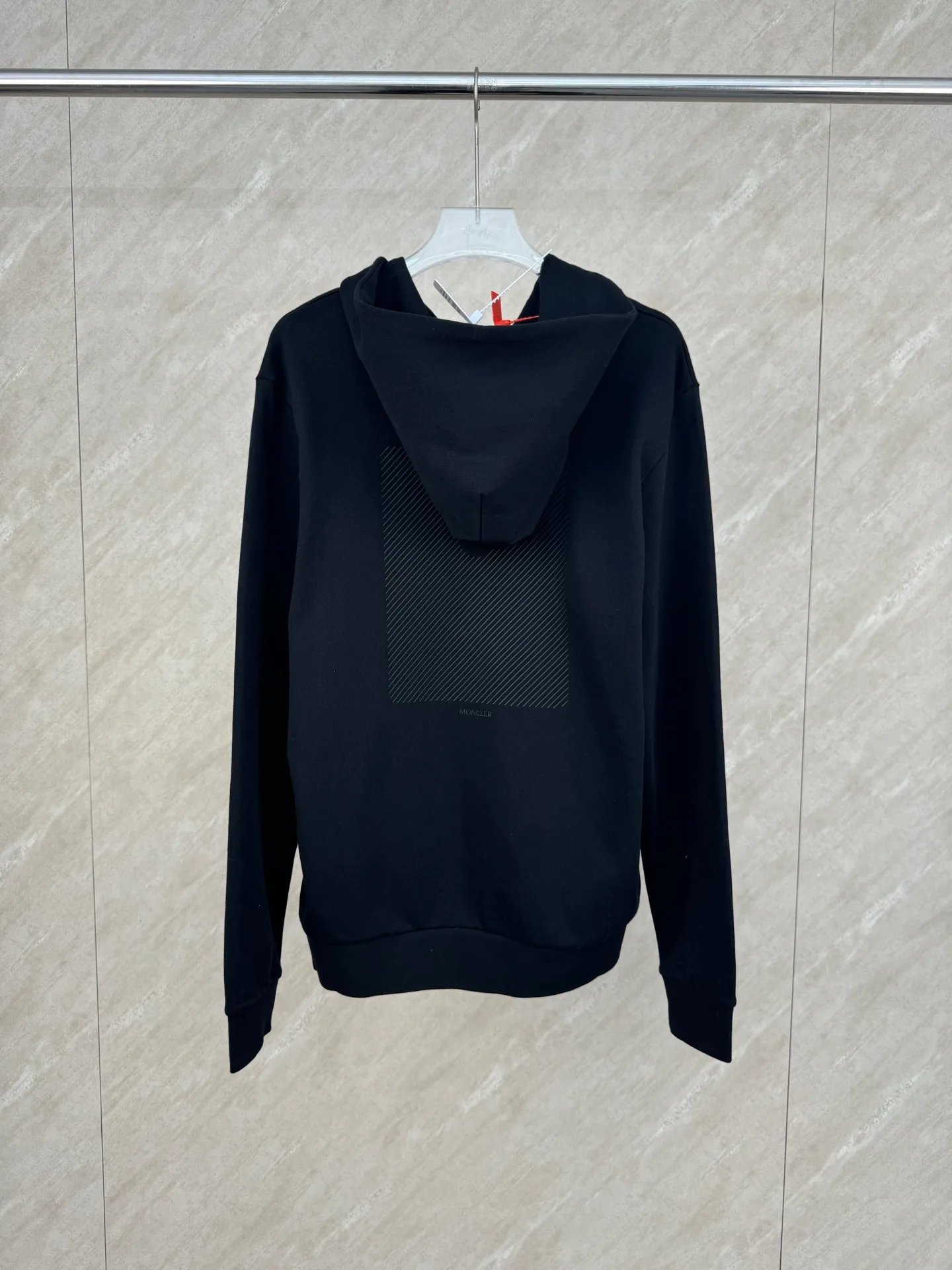 P470 MONCLER Hooded cotton sweatshirt with back logo SIZE S/M/L/XL