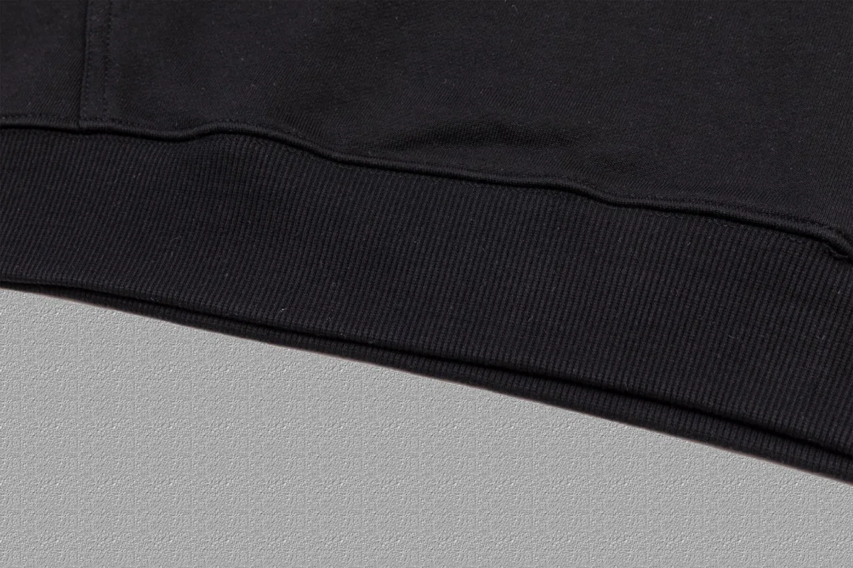 P230 🔥 [MONCLER] 2025 Autumn and Winter New Printed Hooded Sweatshirt High-end pure cotton double-ply 400g heavy terry fabric hoodie Color: Black White Size: S M L XL 2XL