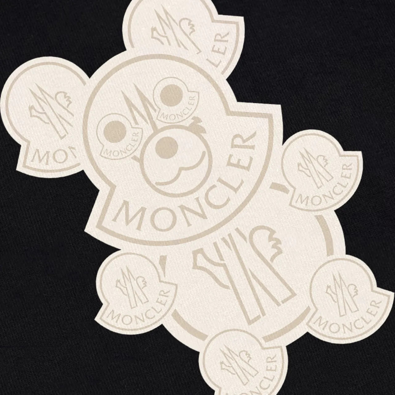 P270 Recommended with confidence, Moncler Mouth Mouth 480g Velvet Printed Hooded Sweatshirt, Australian velvet fabric is soft and comfortable, does not shrink, does not deform, does not pill) Original customized accessories Collar label Wash mark Hang tag Packaging (perfect details) Color White Black Size XS-L - Copy (49) - Copy