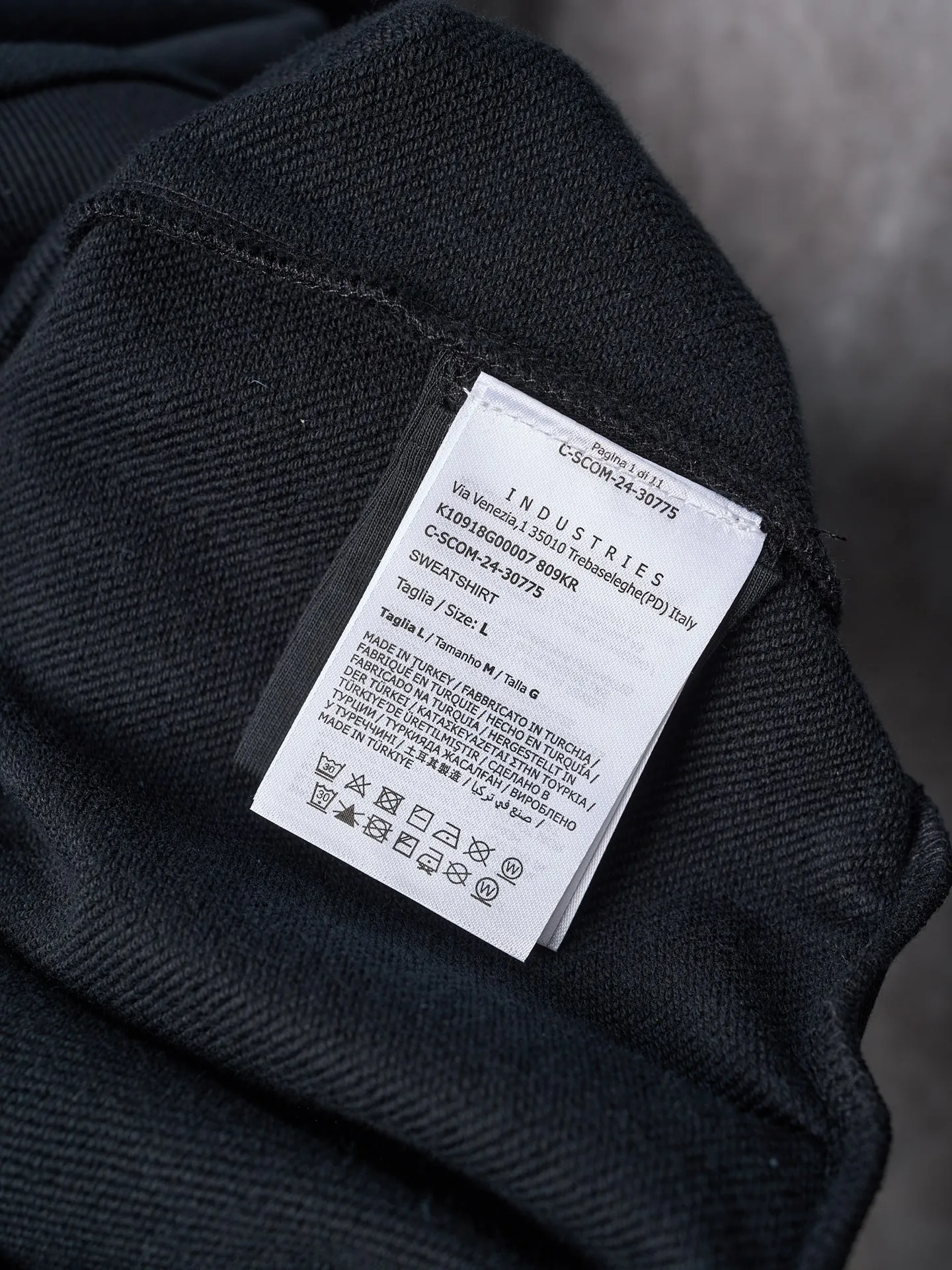 P330 [actual hanging auction] MONCLER/mask blur printed casual round neck long-sleeved sweatshirt [in stock] S M L