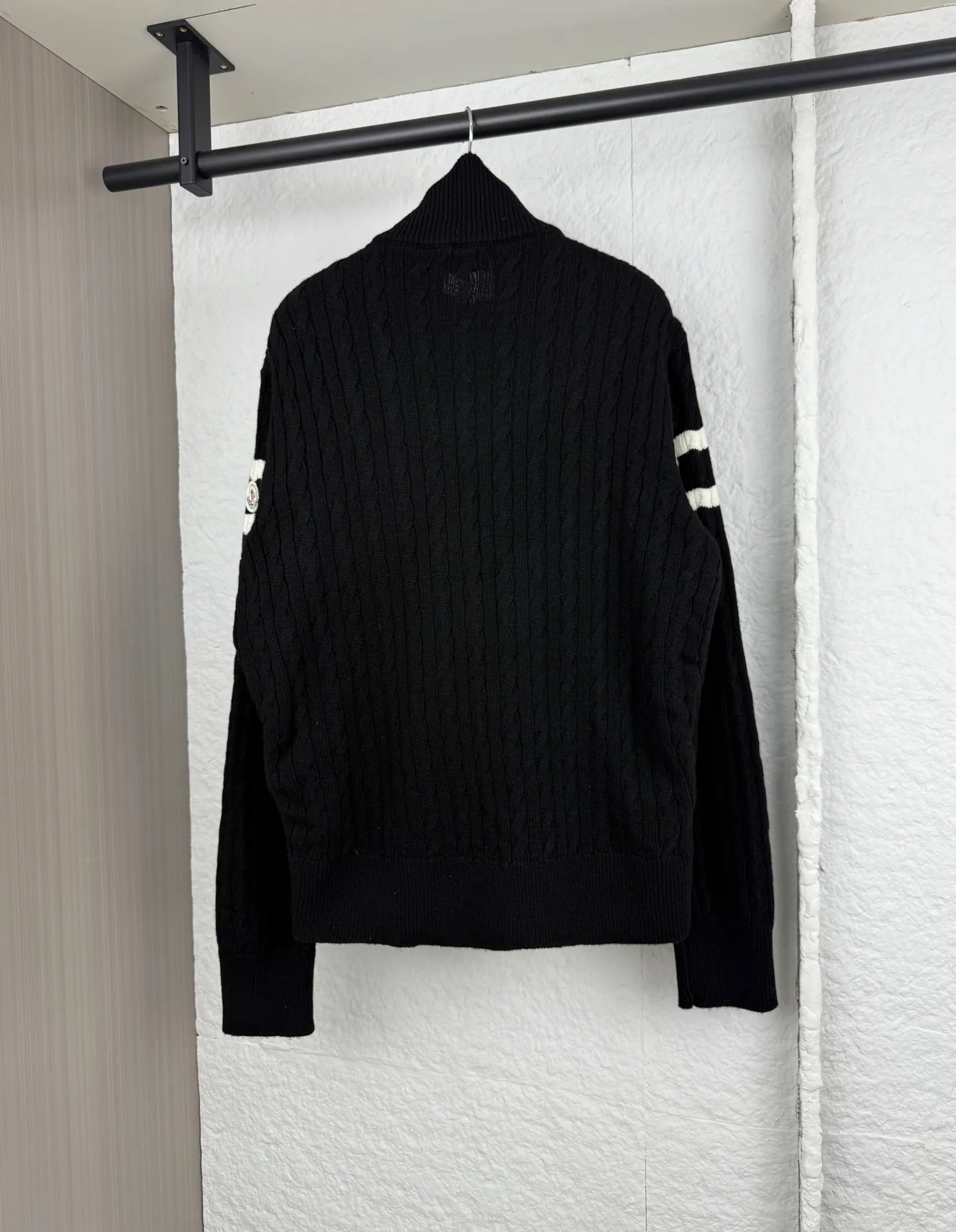 P810 Moncler masked Padded striped wool splicing down jacket 1/2/3/4