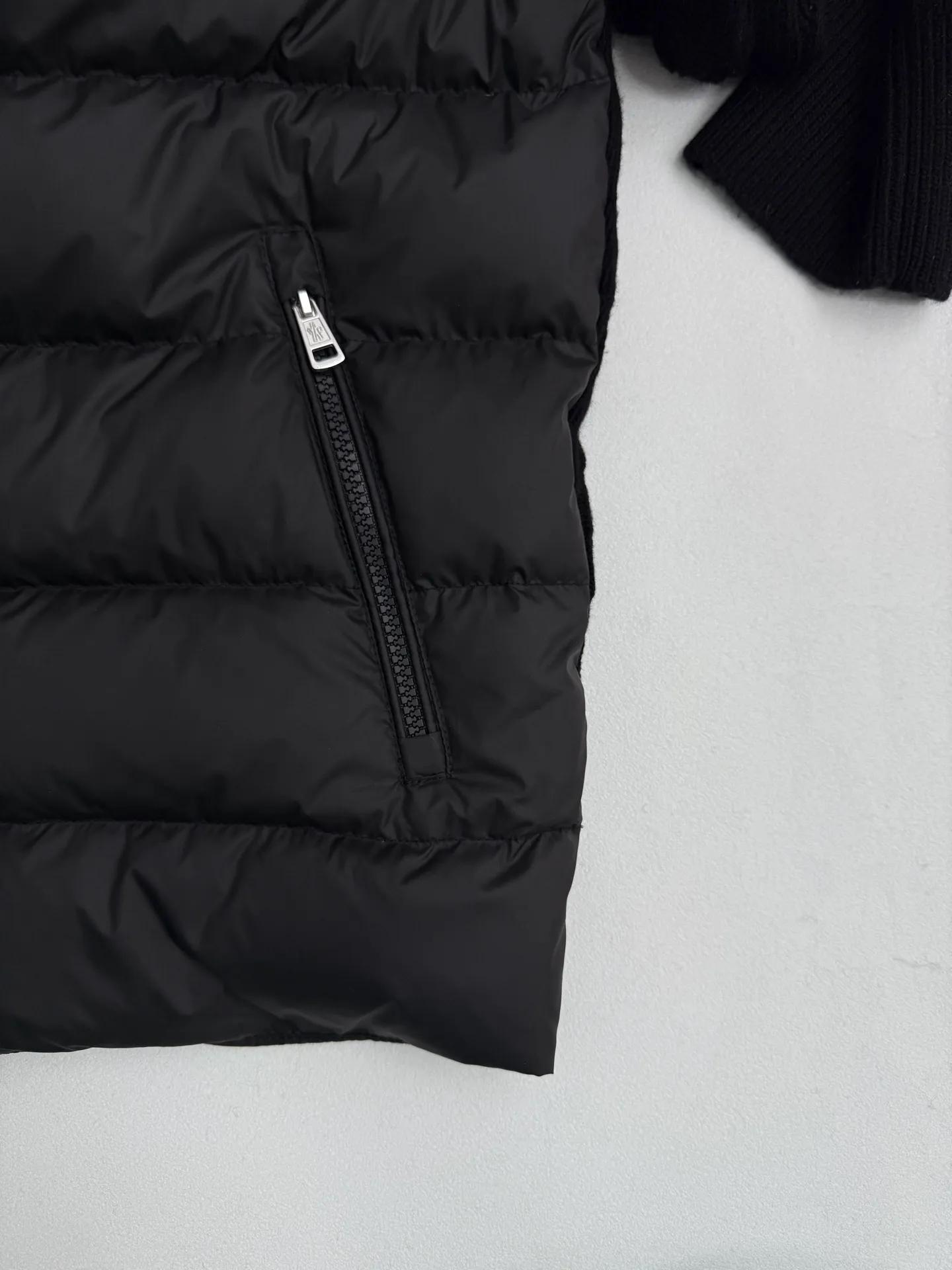 P810 Moncler masked Padded striped wool splicing down jacket 1/2/3/4