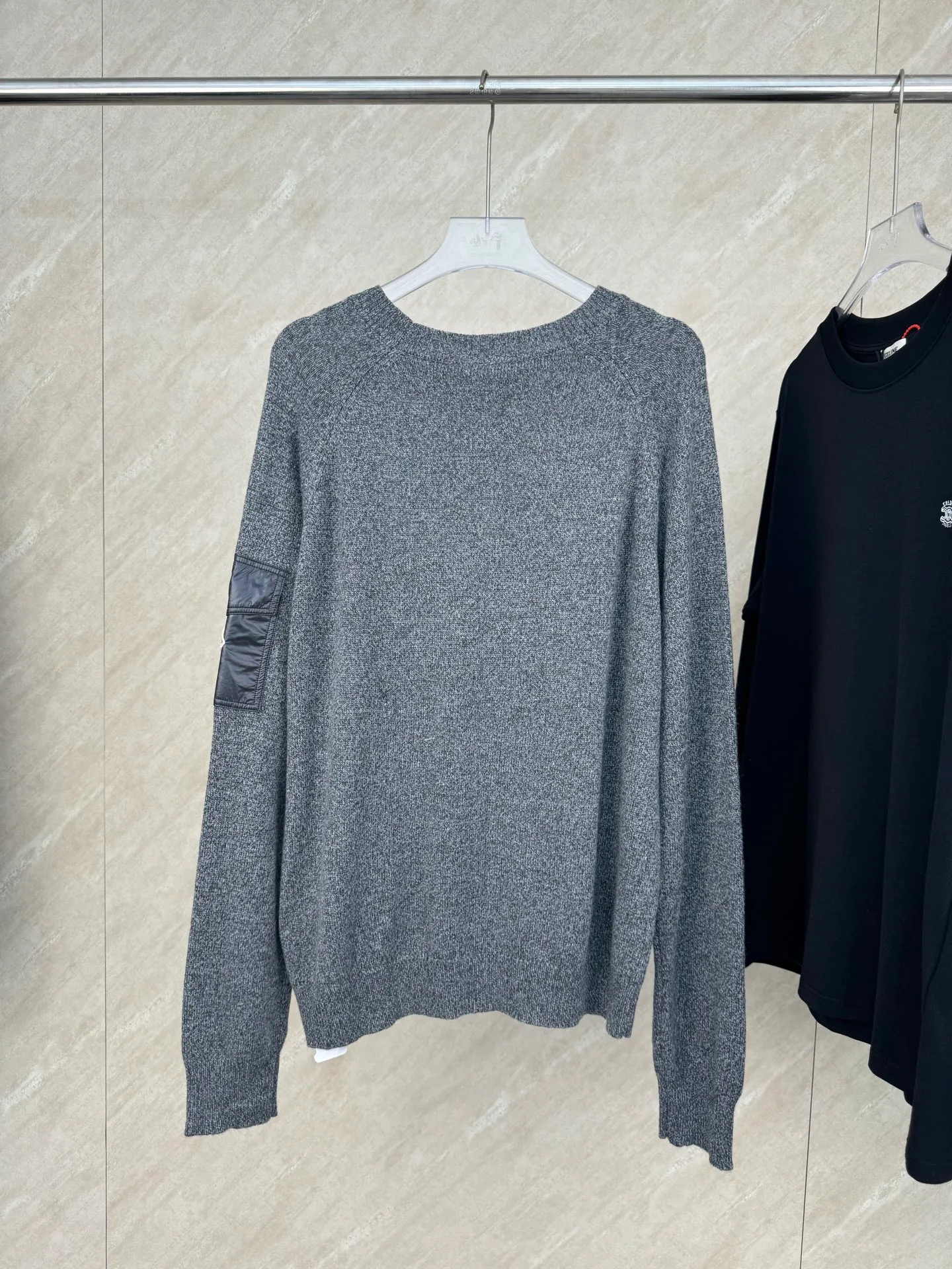 P410 MONCLER round neck long sleeve wool and cashmere sweater SIZE S/M/L/XL