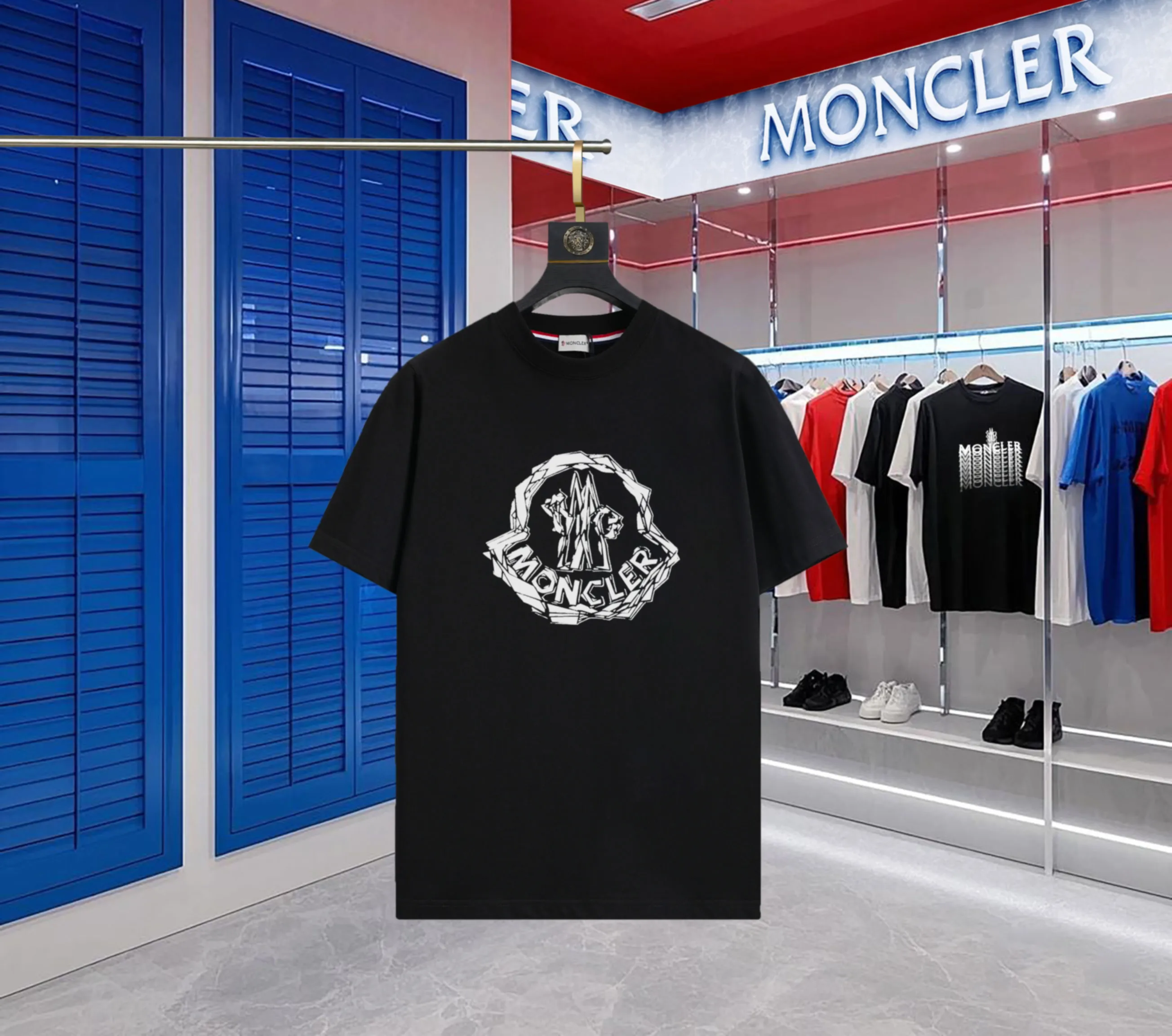 P140 💰Upgraded version "Mobile phone smart sensor ~ NFC chip armband ~ direct access to the official website for anti-counterfeiting" "Moncler ~ Mouth Mouth" 2025 new high-quality round neck short-sleeved T-shirt. The cuffs have imported embroidered labels. Customized dyeing, very comfortable to touch. Super versatile and good-looking short-sleeved. Complete with three labels. Non-market ordinary version. Feel free to compare. Quality is absolutely guaranteed! ‼ First of all, this original fabric is all custom-woven with 32-count double yarn fabric, 250G, and the weight is the same‼ Fine workmanship, double waistcoat method, double waistcoat method, double waistcoat method makes the whole dress more three-dimensional, which is not a craft that ordinary T-shirts can achieve🤪 Size: S-M-L-XL-2XL Color: black, white, apricot, same style for men and women