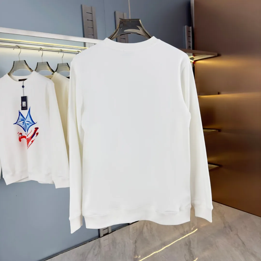 P210 High-version sweatshirt) [Long-term stock] 〖𝐌𝐎𝐍𝐂𝐋𝐄𝐑~Mask〗 Made of 440g heavy-weight fabric. It is different from the market currency. It can be matched with any variety and is properly handsome. 😎The whole dress is made of double waistcoats. The double waistcoats make the whole dress more three-dimensional. Not ordinary factories can do such fine work. 2025 Spring runway version of the T stage, on sale at the counter, round neck terry sweatshirt, high-end double-strand pure cotton, custom-made stretch ribs, dyed in the same vat, complete with three standards, matched with exquisite embroidered LOGO on the chest, simple and advanced, same style for men and women. Color: black, apricot, white, size: S M L XL 2XL
