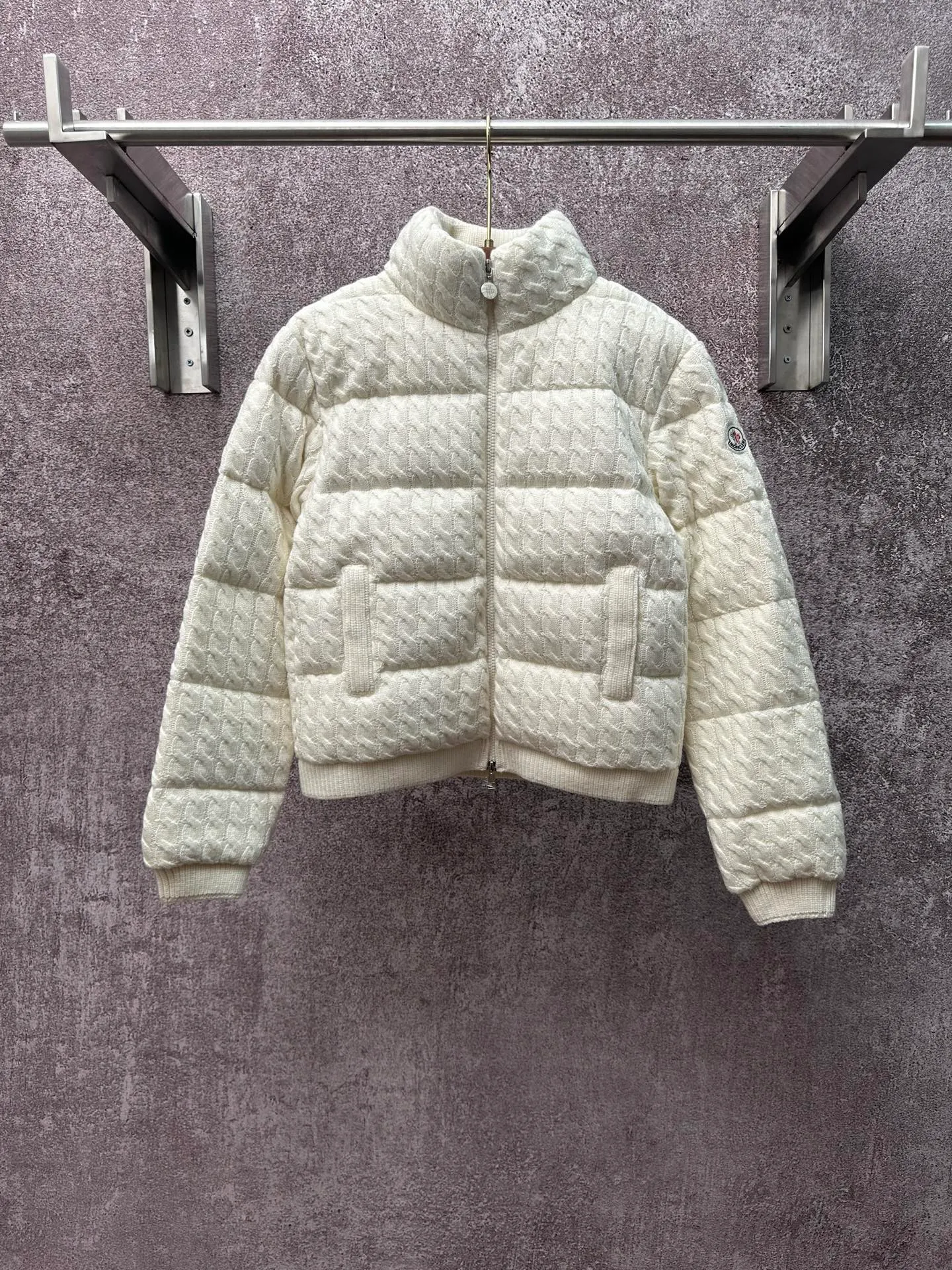 P890 Moncler 26ss laminated wool cotton down jacket Size: S M L