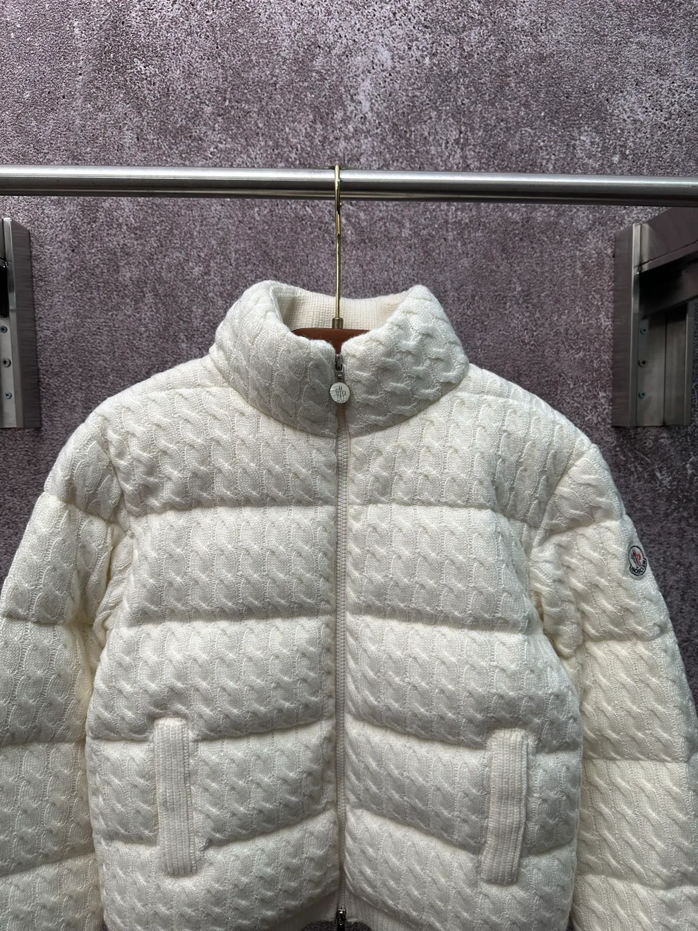 P890 Moncler 26ss laminated wool cotton down jacket Size: S M L