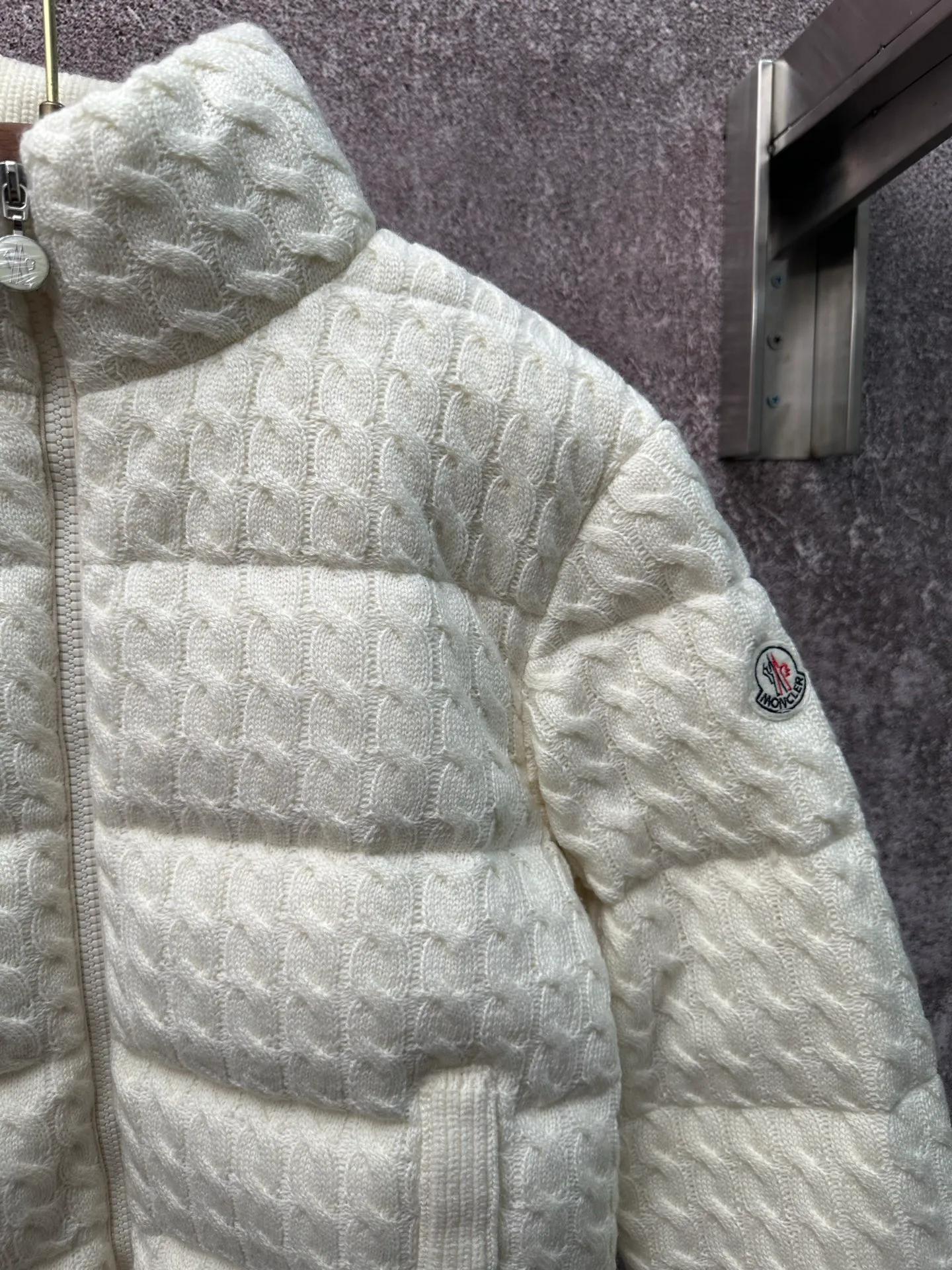 P890 Moncler 26ss laminated wool cotton down jacket Size: S M L