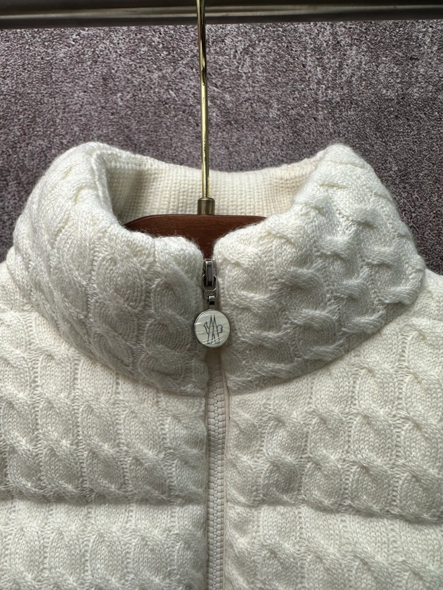P890 Moncler 26ss laminated wool cotton down jacket Size: S M L