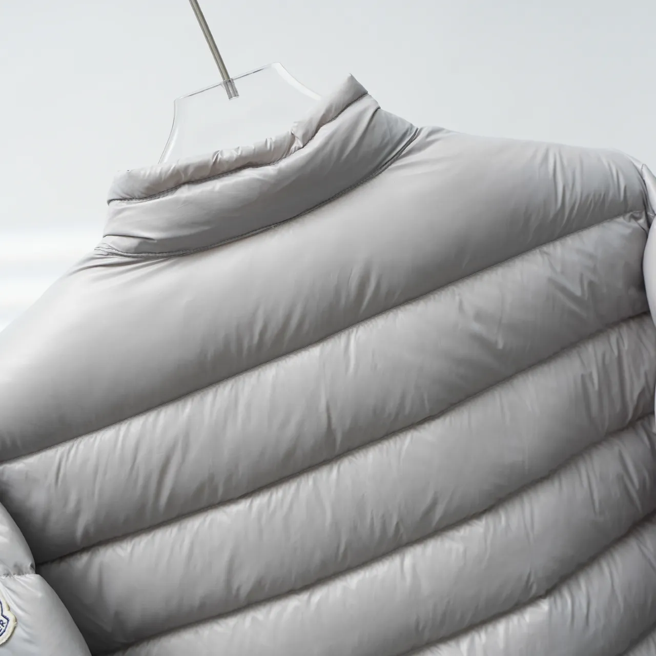 P900 MONCLER | Mengkou 06 thin couple stand collar down jacket Color: Pearl Gray Size: 1-7