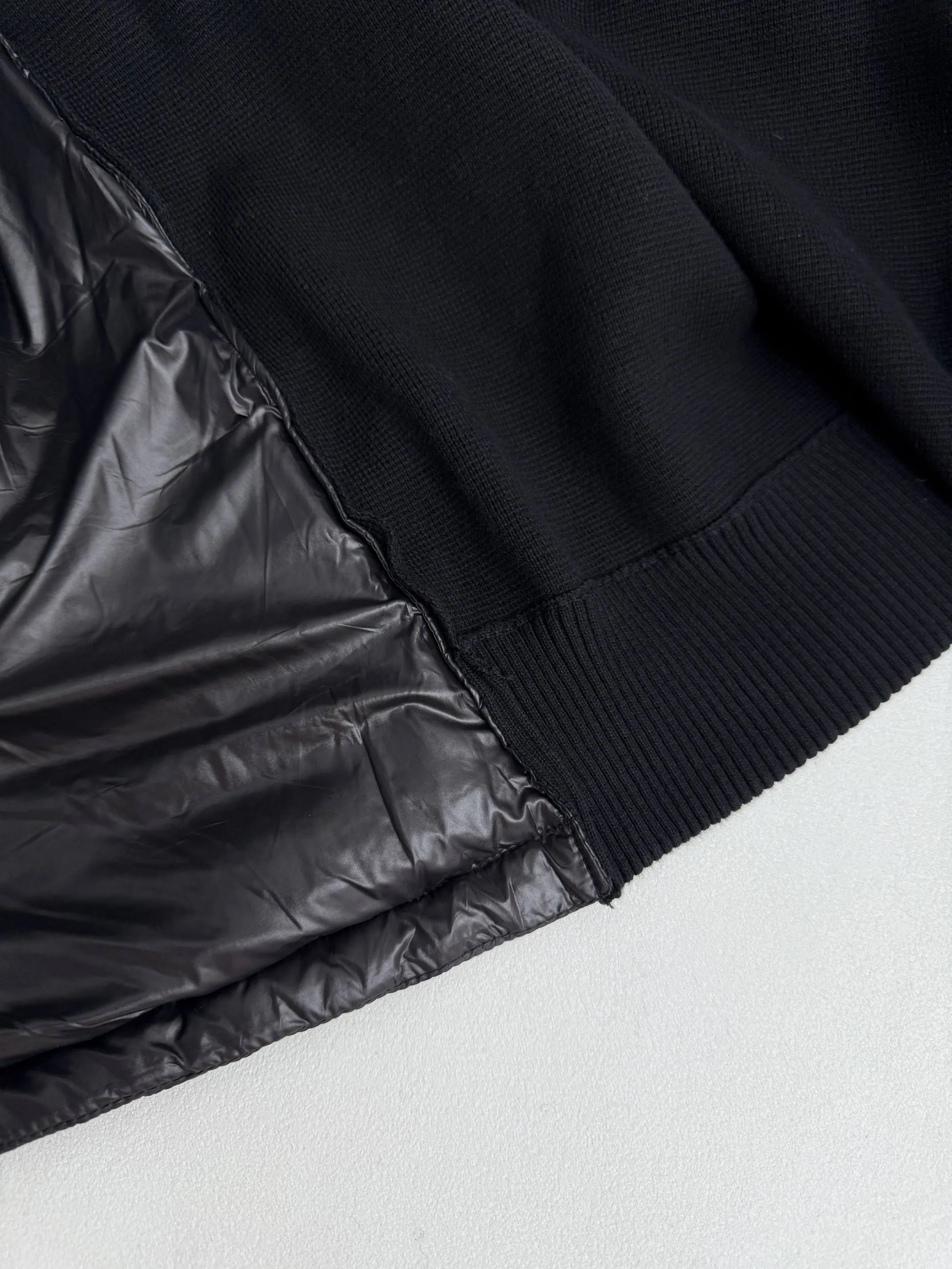 P640 Moncler Padded armband patchwork knitted down jacket S/M/L/XL