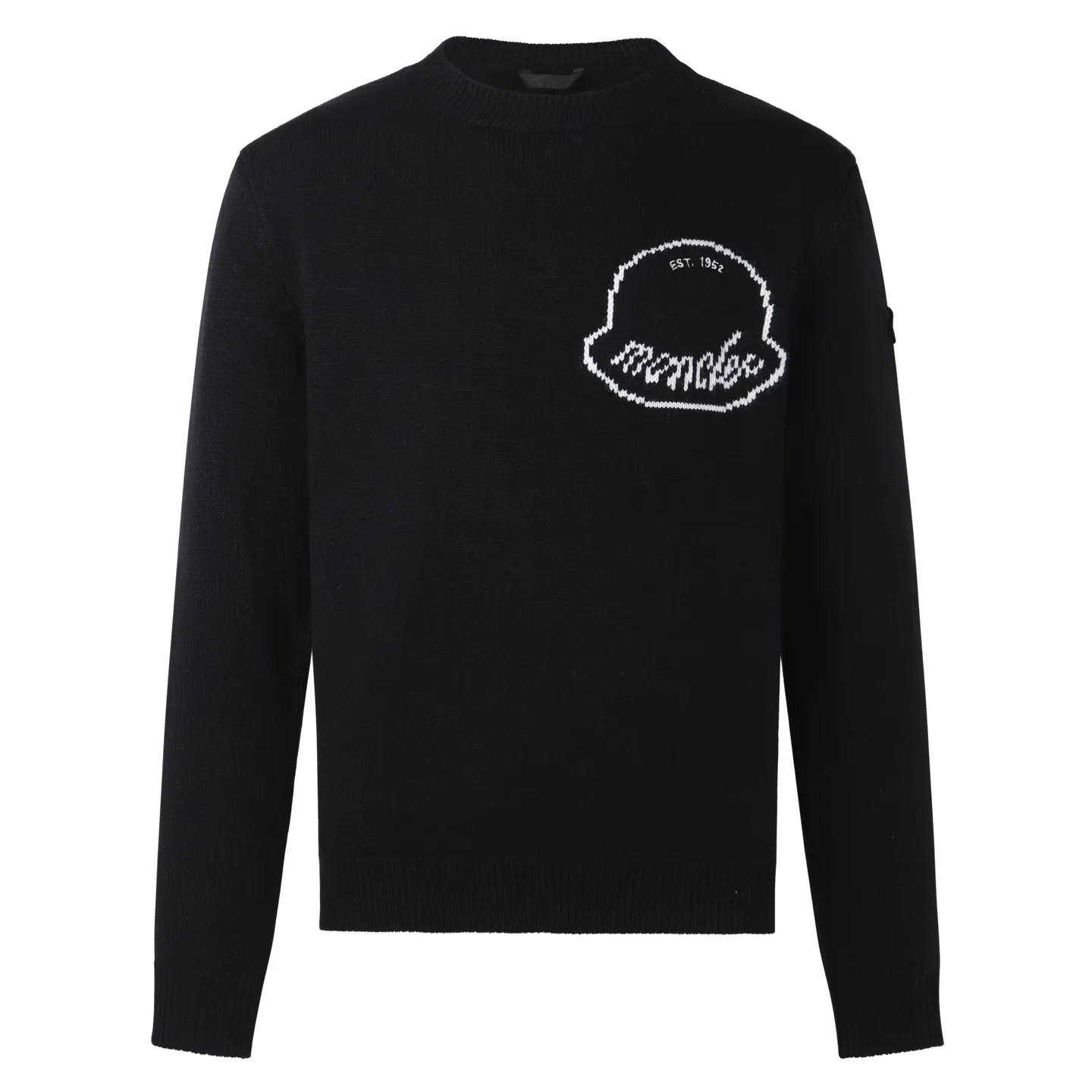 P450 [Exclusive supply] Moncler logo embroidered round neck long-sleeved sweater. The original version was purchased and developed for 3,773 yuan. The fabric is made of high-quality wool blended fabric, which has a soft and comfortable feel and good warmth retention. Classic round neck design, simple and elegant, suitable for daily wear. The brand logo on the chest uses fine embroidery technology, and the pattern is three-dimensional and clear, highlighting the brand recognition. The body has a form-fitting silhouette and a smooth cut for comfort and freedom of movement. In the production process, wool jacquard and wool enzyme washing technologies are used to make the fabric softer and skin-friendly while maintaining a stable pattern. The stitching is even and firm, and the details are meticulously handled, reflecting the brand's strict control over quality. The overall design is simple and elegant, suitable for various occasions. Whether it is business or leisure, it can show an elegant and decent style. The overall wiring is straight and delicate, the fabric is comfortable and soft, and the color is consistent without color difference. It can be matched with the same style to create a fashionable look and control various occasions. Customized accessories, complete with three standards, same style for men and women! Size:S-M-L-XL