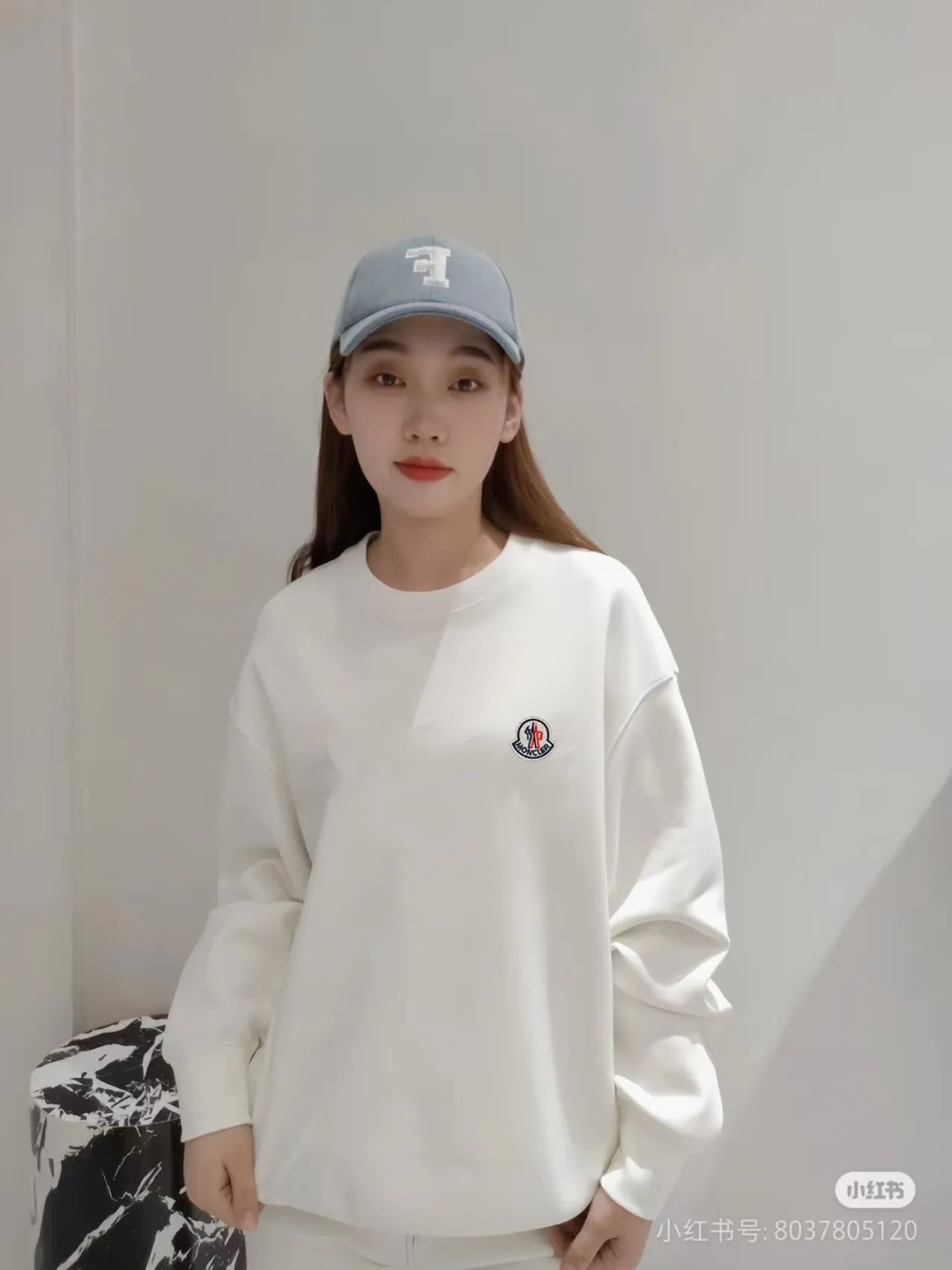 P200 [Moncler] 2025 autumn and winter new round neck sweatshirt High-end pure cotton double-ply 400g heavy terry cloth fabric Color: Black White Size: S M L XL 2XL