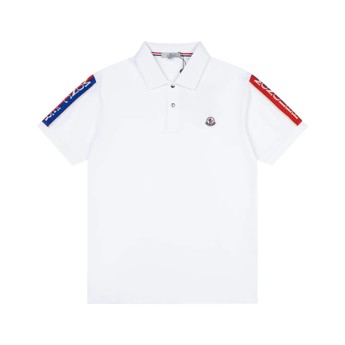 P190 MONCLER Muzzled Black and White Collar Color Block Polo Shirt Upgraded, inspired by the 1980s retro Original fabric Official same style Customized Same vat dyed fabric Very comfortable to the touch Latest brick cabinet synchronization for spring and summer Fashionable and personalized Super versatile and good-looking one Very suitable for both men and women A must-have style Tag Collar label Washed wheat Complete with three labels Color: White Size: M-3XL