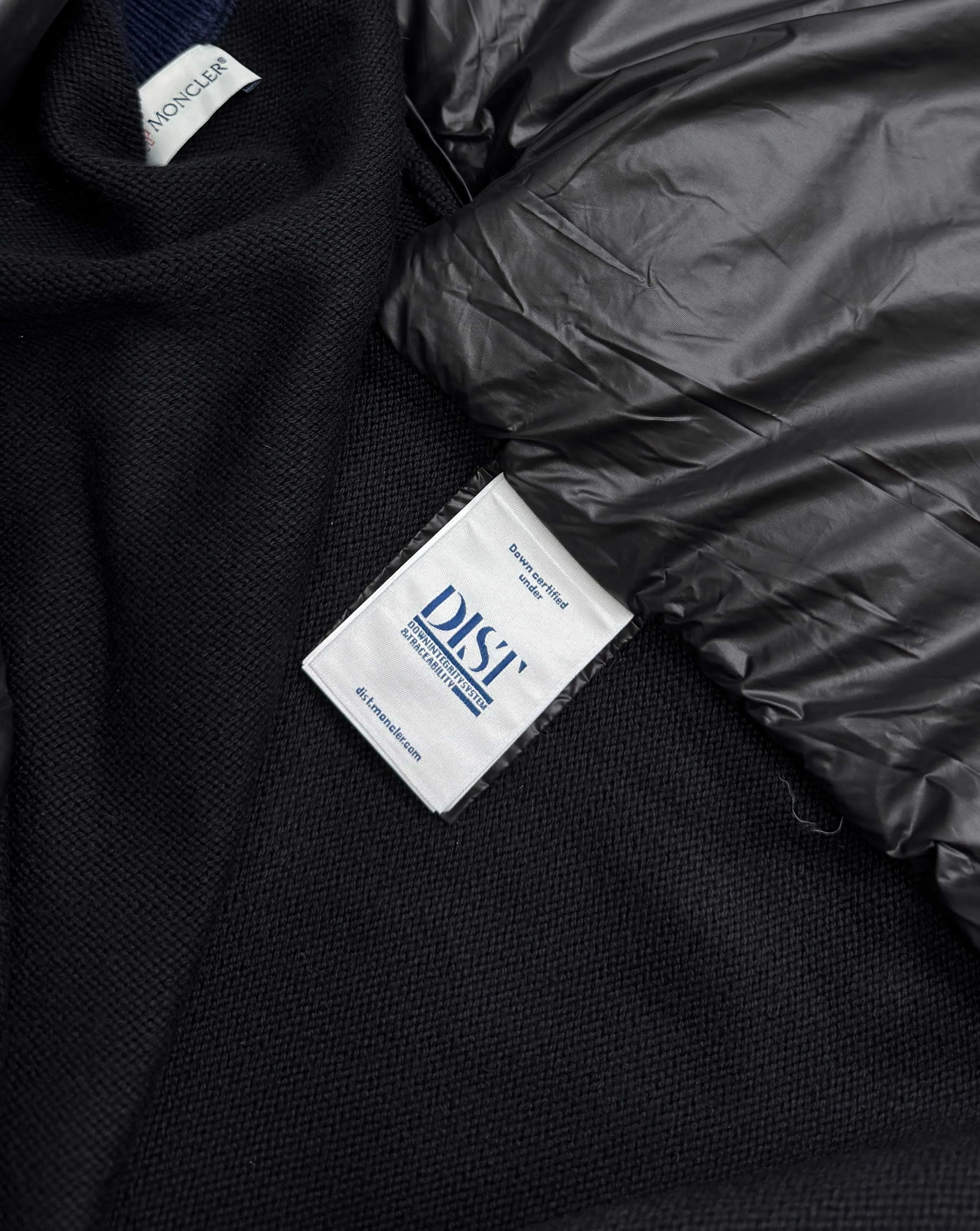 P810 Moncler wool knitted patchwork down jacket with armbands 1/2/3/4