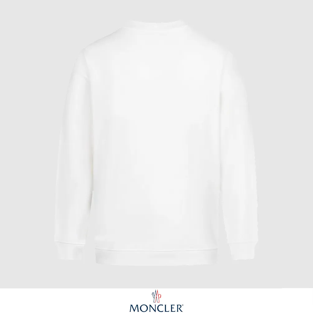 P240 Recommend the most popular Moncler masked 380g printed terry crew neck sweatshirt. Breathable pure cotton fabric. The texture is very soft and comfortable. No shrinkage, no deformation, no pilling). Original customized accessories. Collar label. Wash mark. Hang tag. Packaging (perfect details). Color: White. Black. Size: XS S M L.