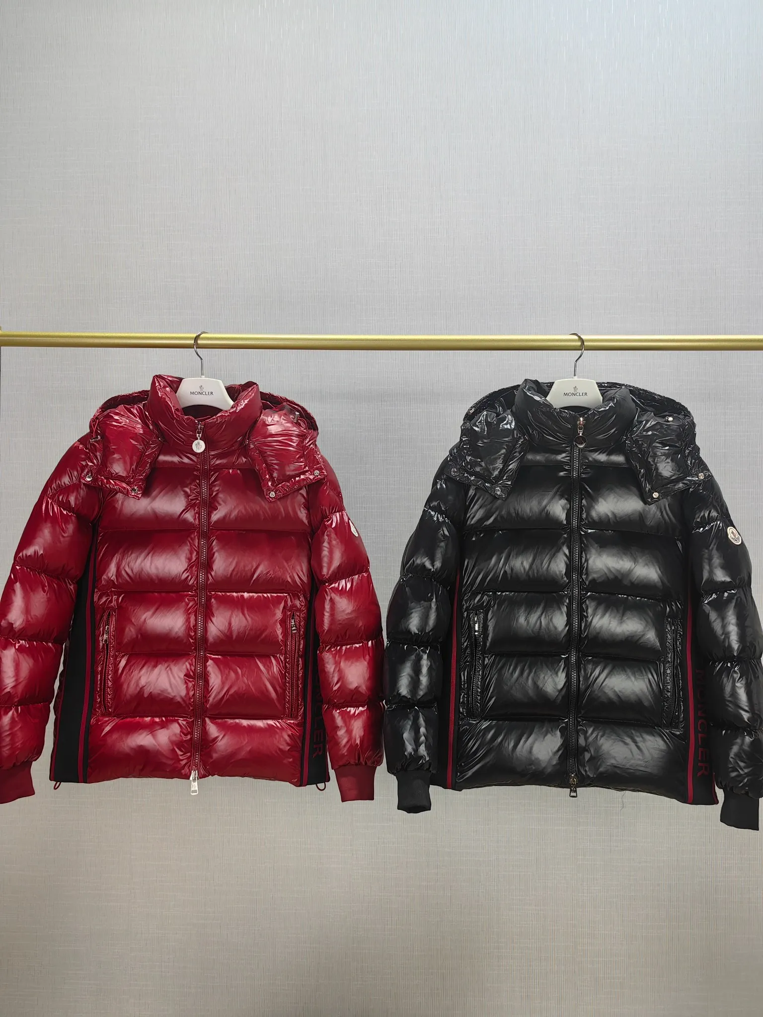 P960 M823 Moncler new shiny short hooded down jacket bread jacket