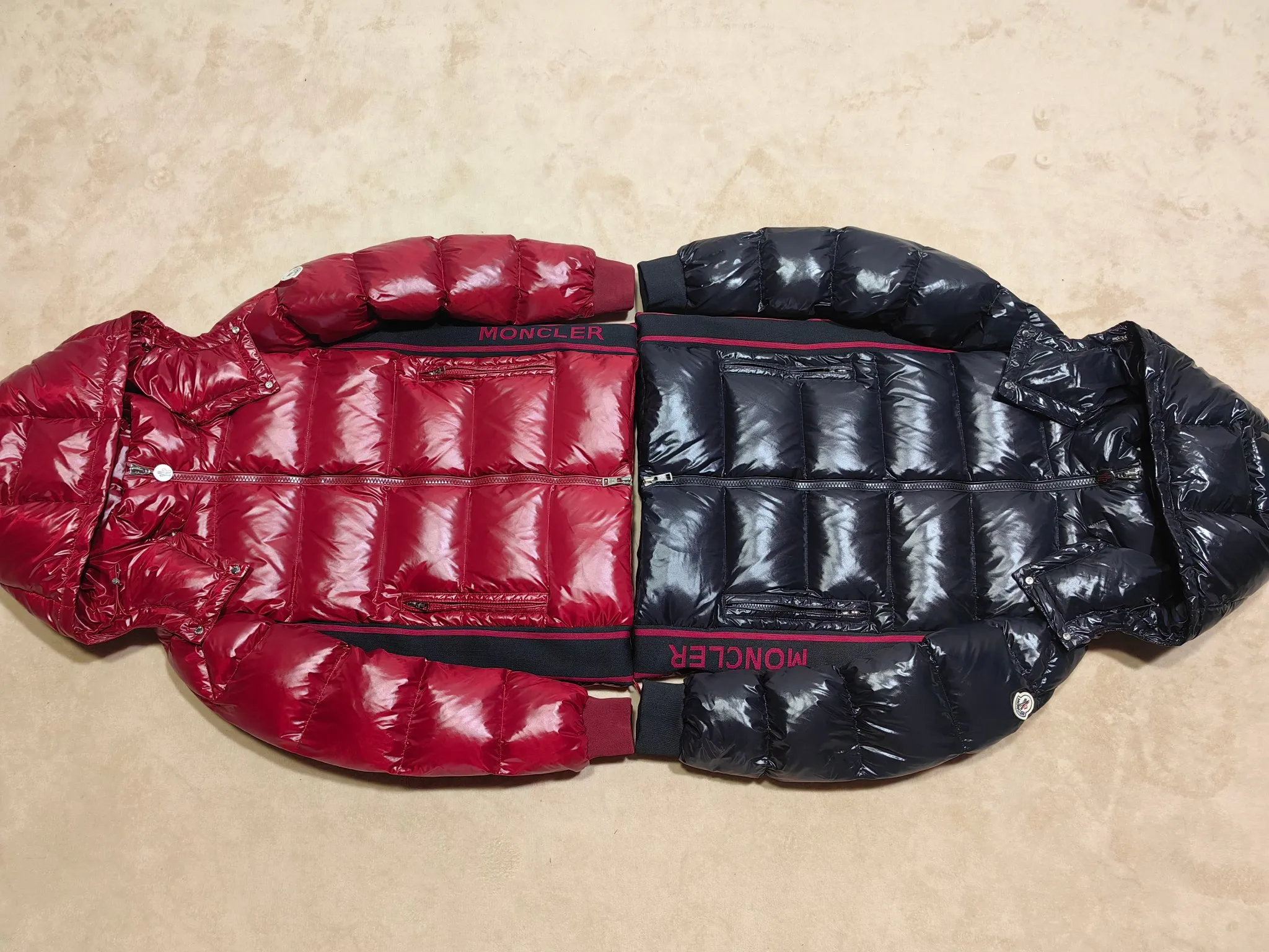 P960 M823 Moncler new shiny short hooded down jacket bread jacket