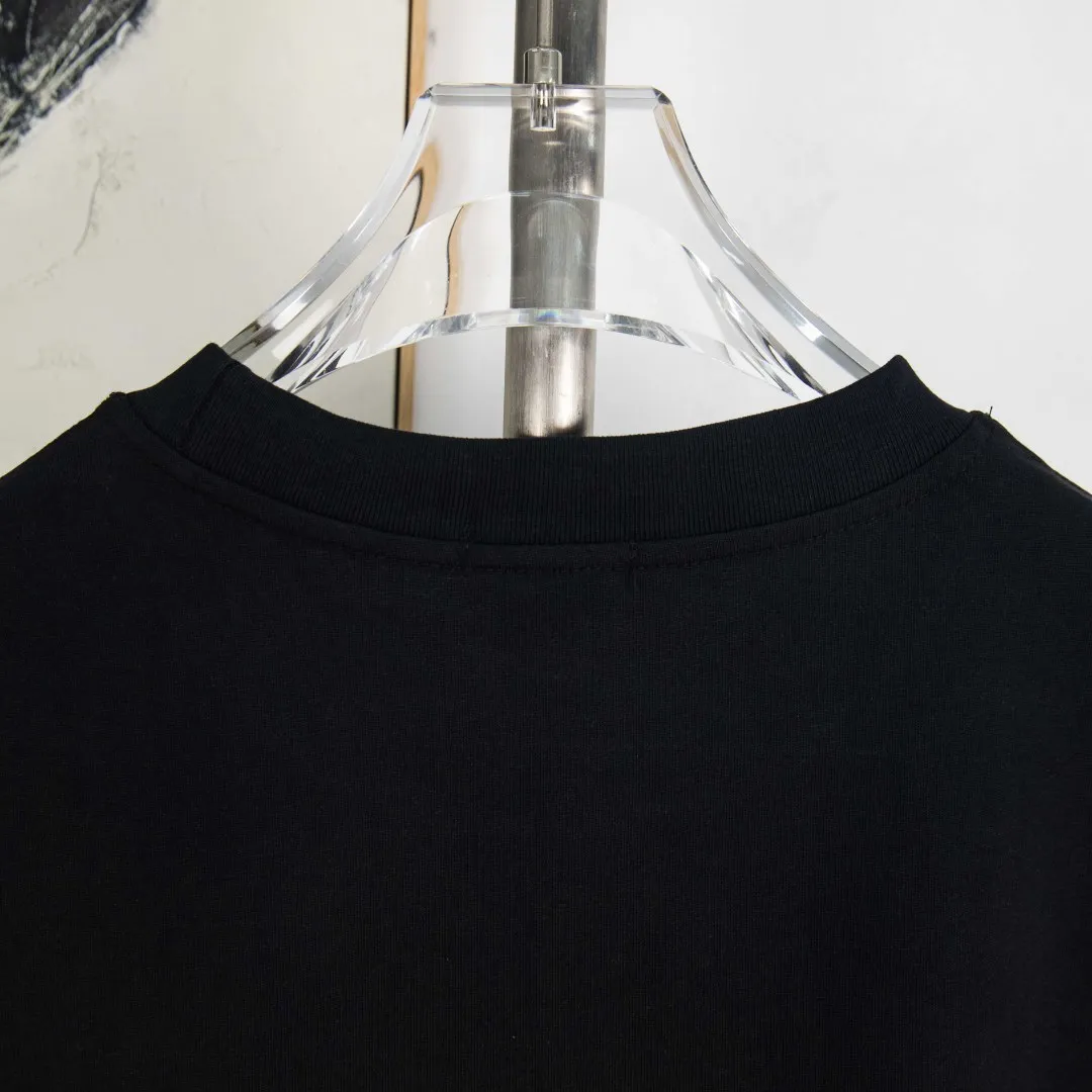 P190 💰 zp version [exclusive supply] MONCLER/muzzle 300g round neck short-sleeved T-shirt brand classic hot diamond letter LOGO embossing process official synchronization high version high quality fashion personality versatile trend pure original quality original fabric hang tag collar label washed wheat three standards complete Color: black. White. Size: S M L XL XXL No.: WS10027