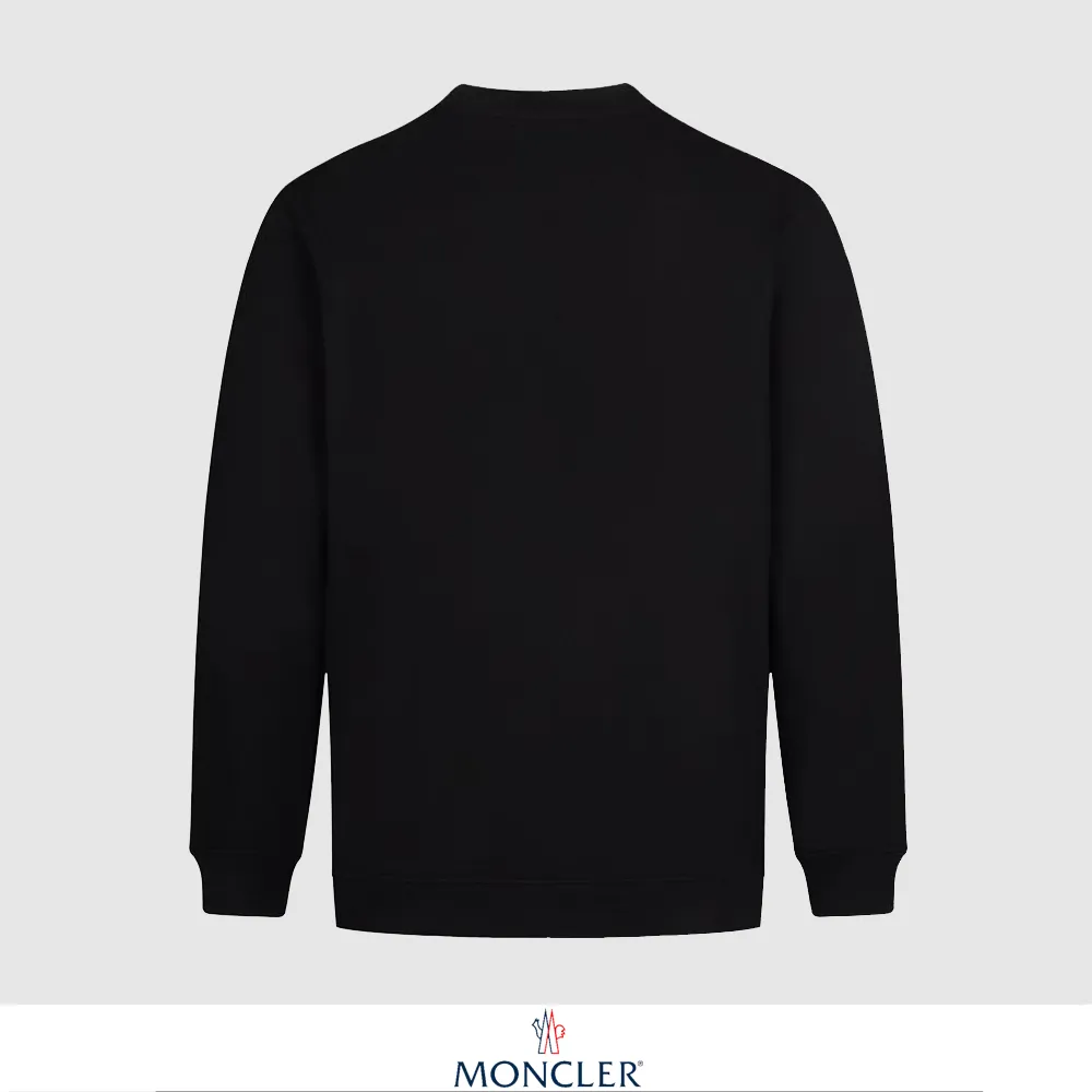 P240 Recommend the most popular Moncler masked 380g printed terry crew neck sweatshirt. Breathable pure cotton fabric. The texture is very soft and comfortable. No shrinkage, no deformation, no pilling). Original customized accessories. Collar label. Wash mark. Hang tag. Packaging (perfect details). Color: White. Black. Size: XS S M L.