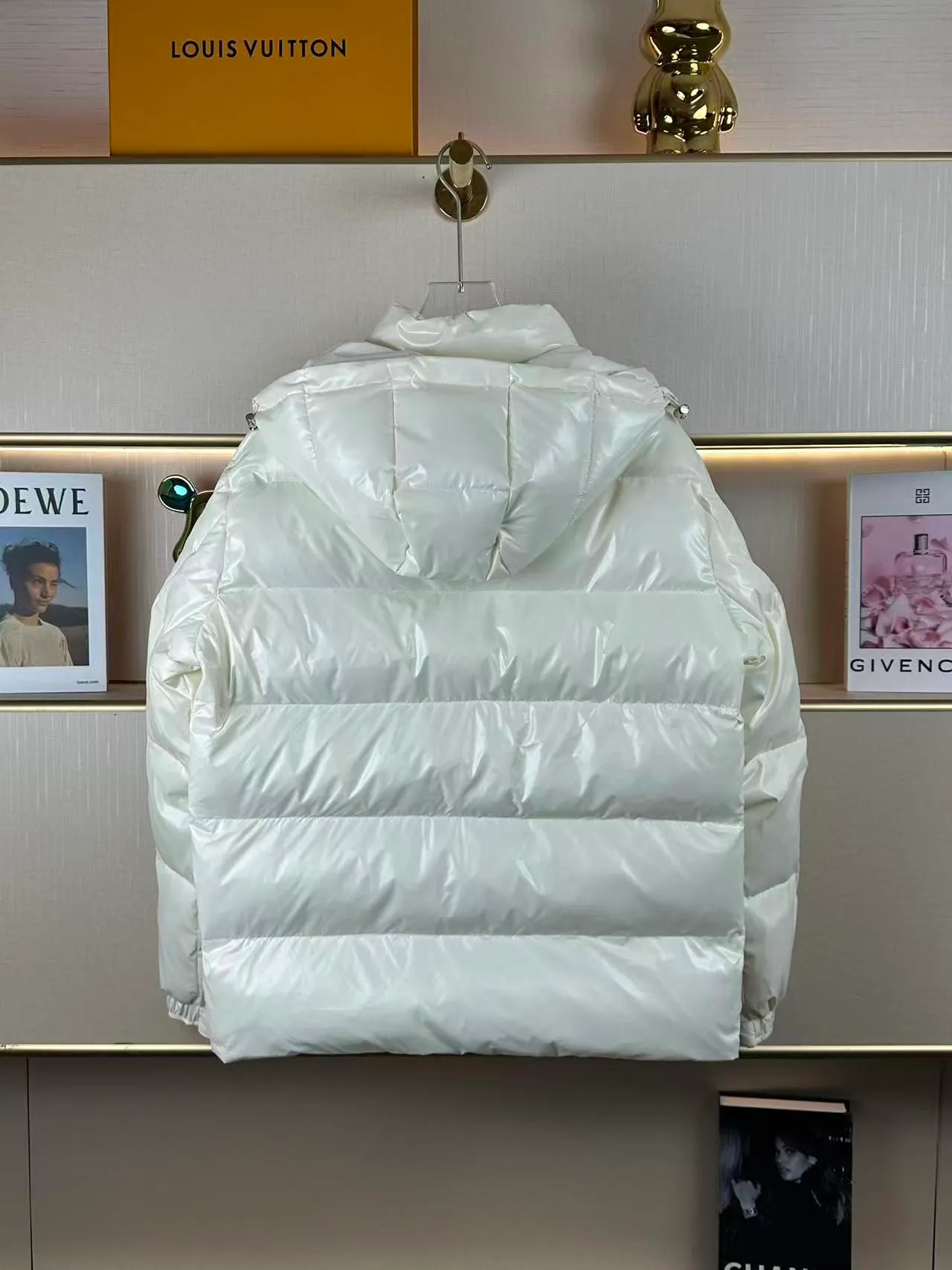 P660 new winter cotton clothing, Mengjia Maya classic style, same style for men and women, excellent thermal insulation effect, three-proof nylon material, custom zipper, double-layer gallbladder, Moncler/mask, two-color black, white, size M.L.XL.2XL3XL,