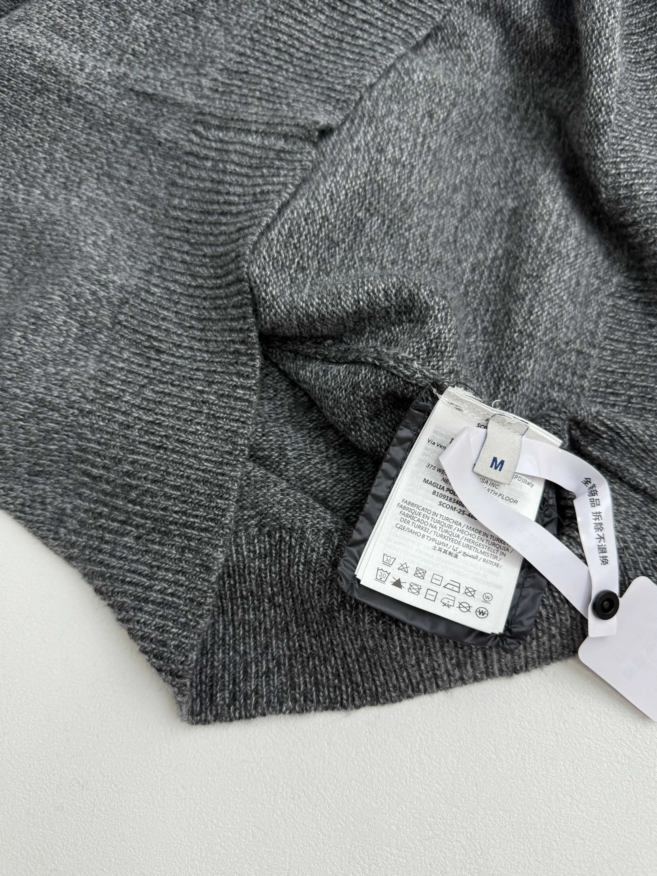 P410 Moncler Mouline patchwork crew neck sweater S/M/L/XL