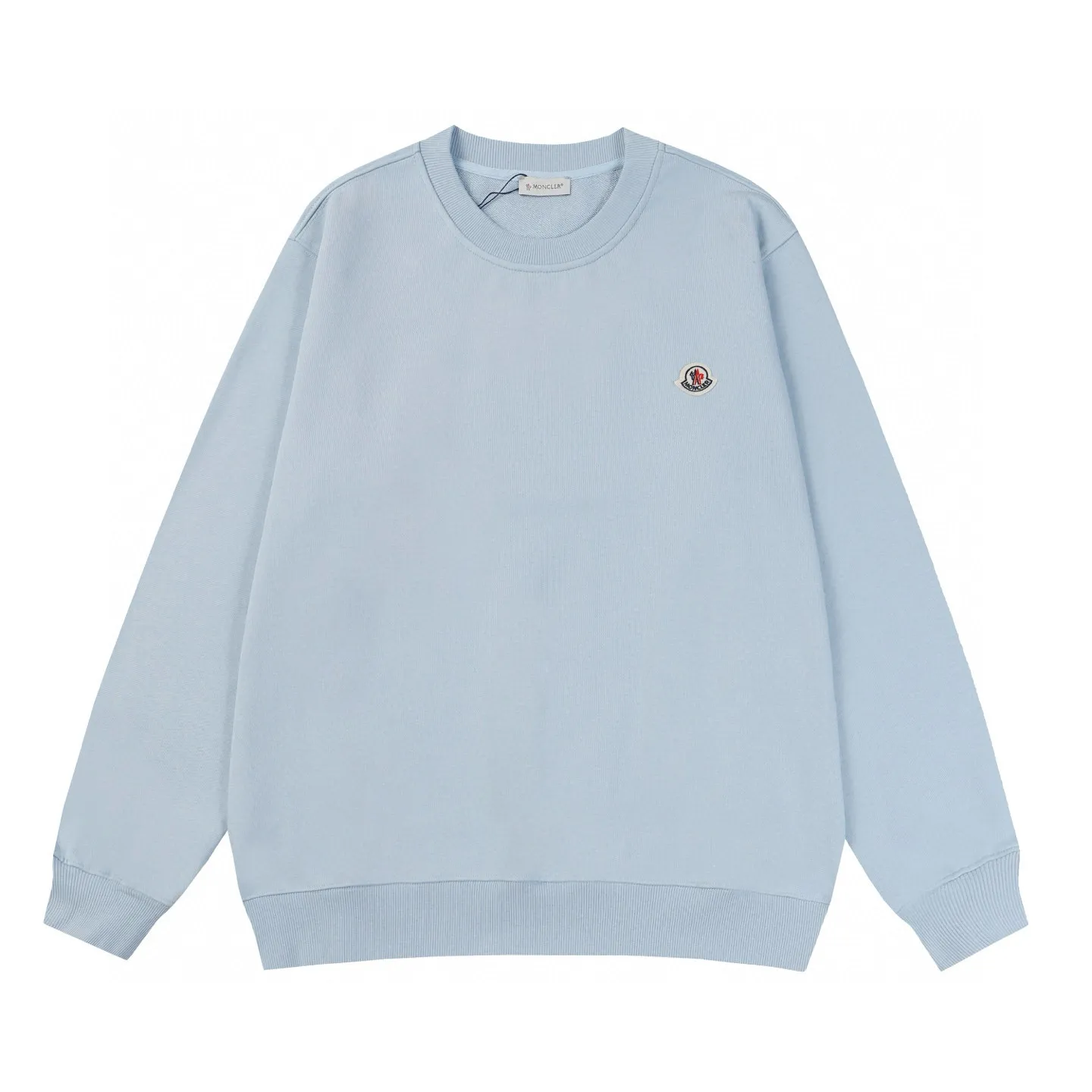 P194 Style No.: 850 〈MONCLER〉Basic Meng Mouth Round Neck Sweatshirt. The price of Meng Mouth Sweatshirt is actually quite advantageous. Those who have been to the counters should know that the price of Meng Mouth sweatshirt is not much cheaper than Gucci Burberry. It is just relatively low-key and unwilling to hype. It is a picture that you want to buy or not. It has an arrogant existence... ✅460g 100% pure cotton wool fabric OS version is too large ✅Combined with the original high weight double yarn thread ✅Correct three-needle and five-thread craftsmanship chain edge Color: Black White Royal Blue Sky Blue Size S M L