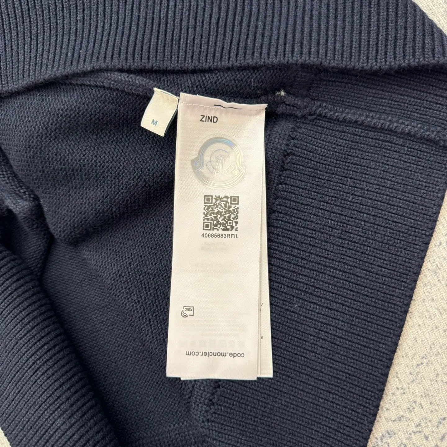 P430 Moncler masked towel embroidered letter logo wool blend knitted round neck pullover sweater Size: S/M/L/XL