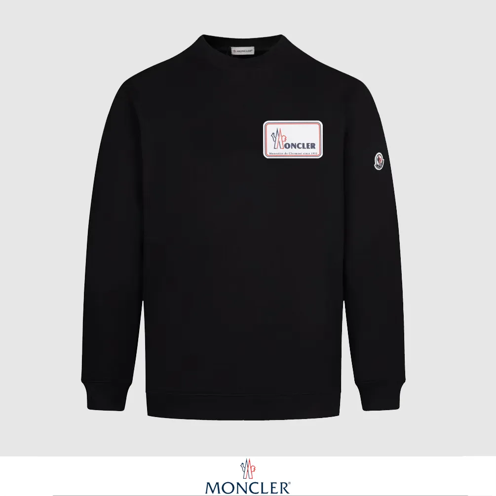 P240 Recommend the most popular Moncler masked 380g printed terry crew neck sweatshirt. Breathable pure cotton fabric. The texture is very soft and comfortable. No shrinkage, no deformation, no pilling). Original customized accessories. Collar label. Wash mark. Hang tag. Packaging (perfect details). Color: White. Black. Size: XS S M L.