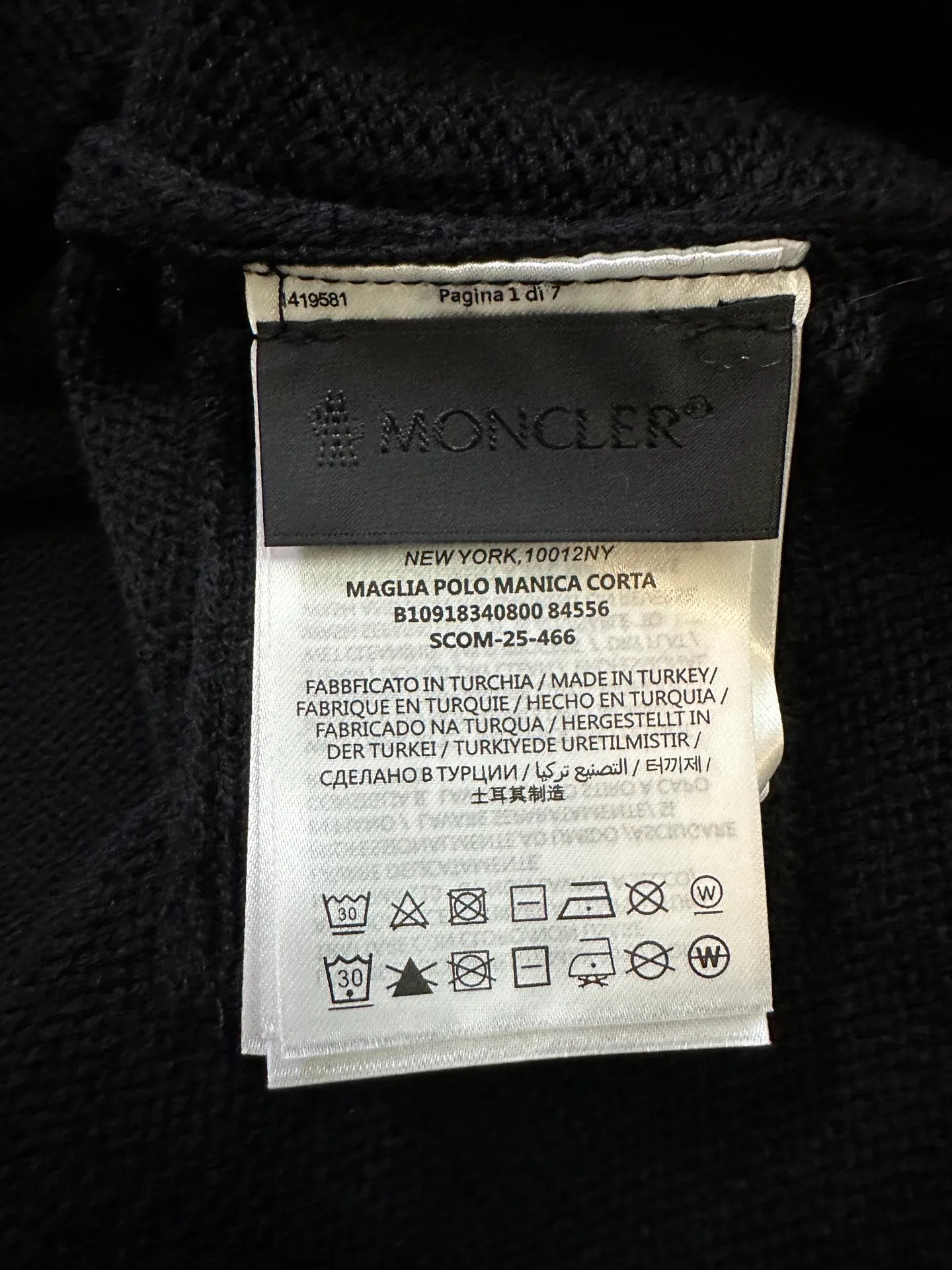P450 MONCLER masked ss25 embroidered logo round neck long-sleeved sweater. Fabric: Made of 35% wool double-ply blended wool. Dry cleaning is recommended (this product is woven from wool and is not easy to machine wash). Customized hardware. Thread. Accessories. Matching. Same style for men and women. -Color: Black -Size: S M L XL