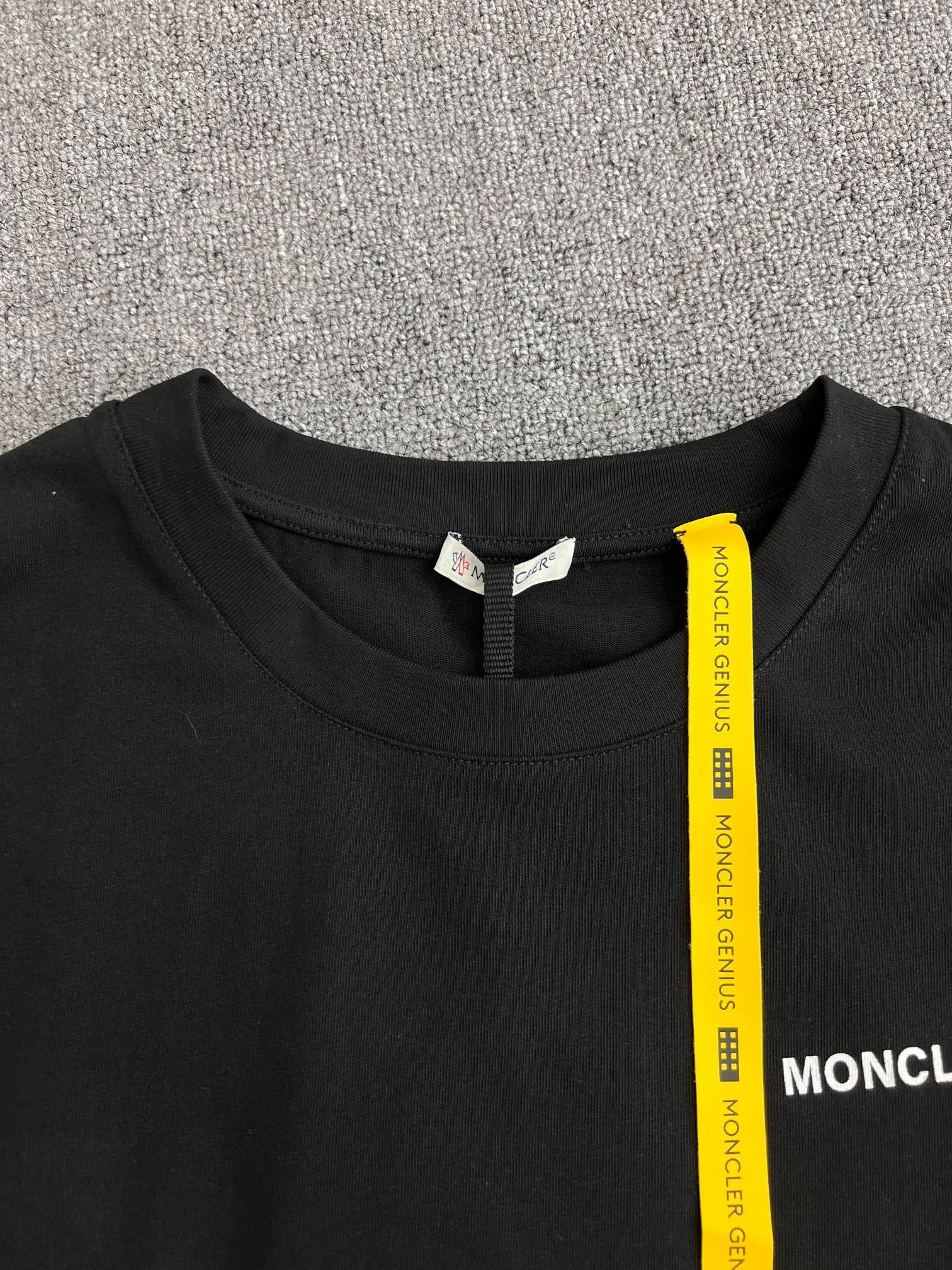P240 Moncler masked letter print embroidered logo short sleeves S/M/L/XL