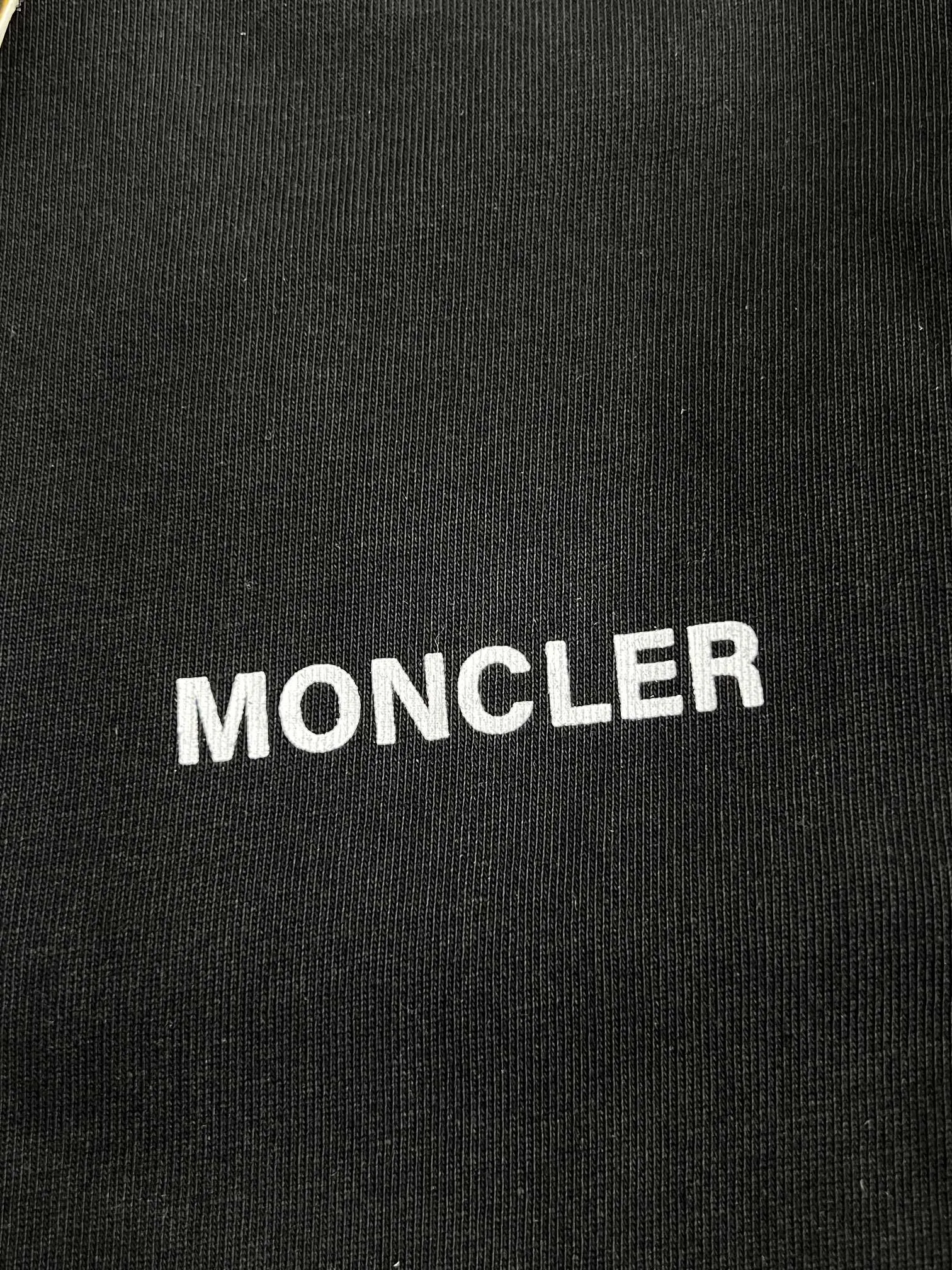 P240 Moncler masked letter print embroidered logo short sleeves S/M/L/XL