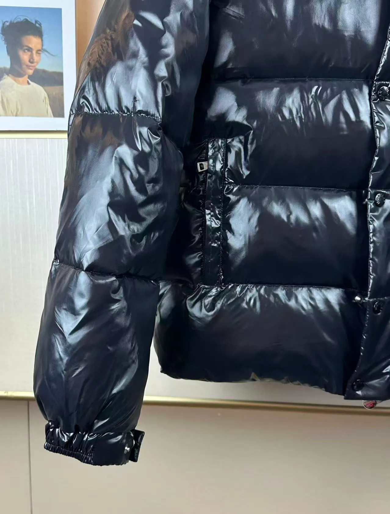 P660 new winter cotton clothing, Mengjia Maya classic style, same style for men and women, excellent thermal insulation effect, three-proof nylon material, custom zipper, double-layer gallbladder, Moncler/mask, two-color black, white, size M.L.XL.2XL3XL,