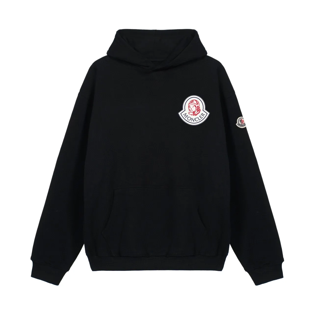 P270 Recommended model that will not be sold off the shelves, Moncler Mouth Mouth 480g velvet printed hooded sweatshirt, Australian velvet fabric is soft and comfortable, does not shrink, does not deform, does not pill) Original customized accessories Collar label Wash mark Hang tag Packaging (perfect details) Color White Black Size XS-L - Copy (37) - Copy