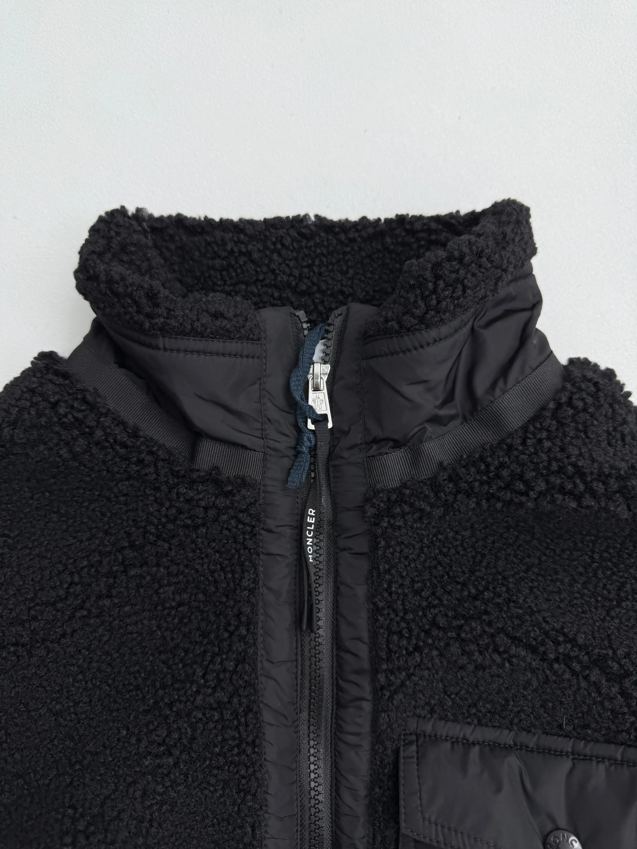 P670 Moncler Chiablese pocket logo shearling jacket S/M/L/XL