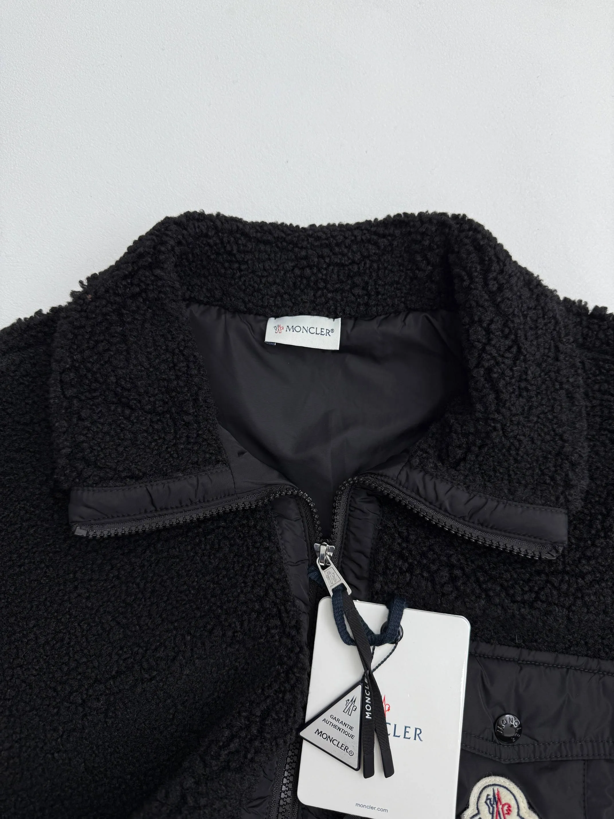 P670 Moncler Chiablese pocket logo shearling jacket S/M/L/XL