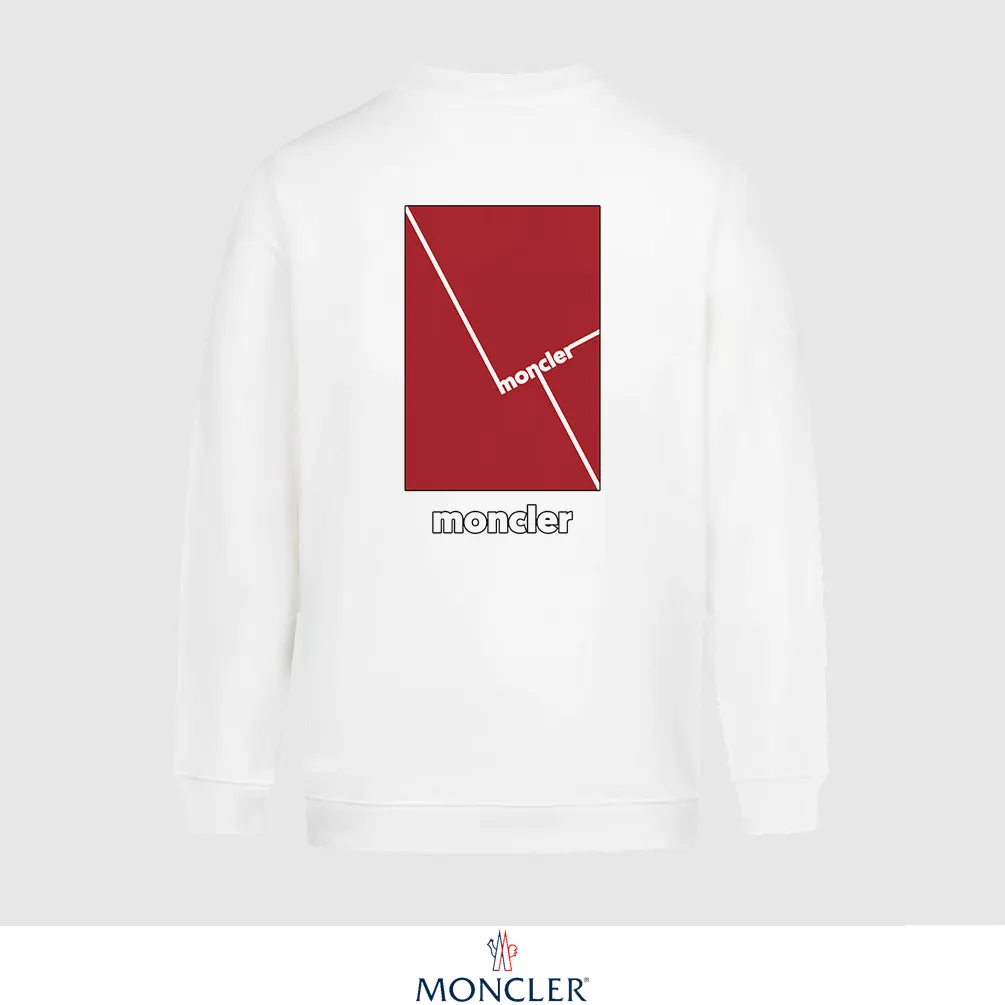 P240 Recommend the most popular Moncler masked 380g printed terry crew neck sweatshirt. Breathable pure cotton fabric. The texture is very soft and comfortable. No shrinkage, no deformation, no pilling). Original customized accessories. Collar label. Wash mark. Hang tag. Packaging (perfect details). Color: White. Black. Size: XS S M L.