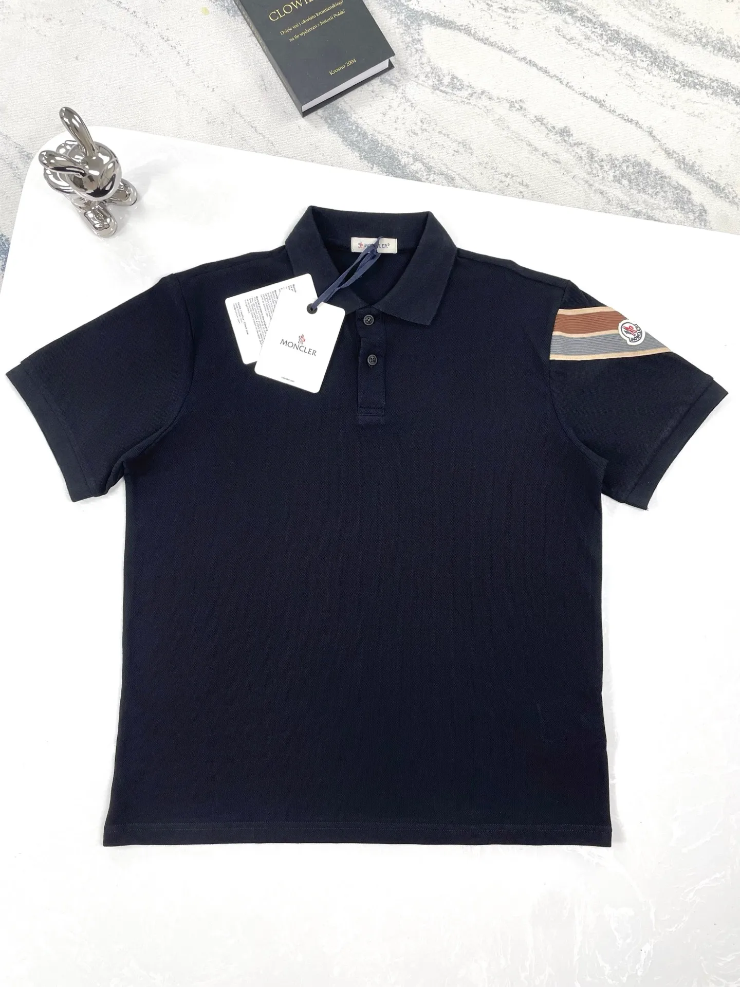 P190 (high version) Moncler-muzzle-25ss new cotton pique polo shirt short-sleeved T-shirt Size:XS-L