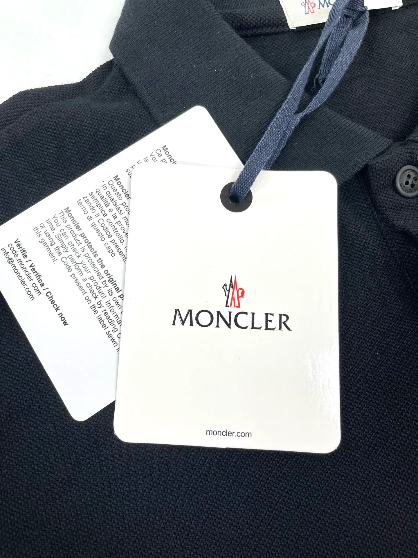 P190 (high version) Moncler-muzzle-25ss new cotton pique polo shirt short-sleeved T-shirt Size:XS-L