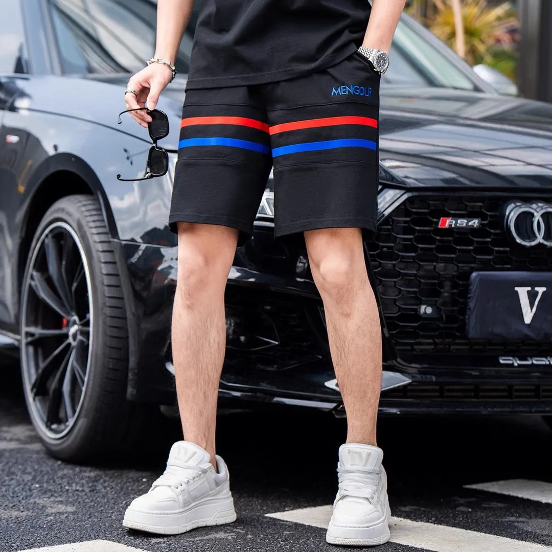 P560 Brand [MONCLER Mouth Covered] 2025 round neck short-sleeved shorts suit. The pure cotton fabric upper body will not be stuffy, the smooth and comfortable skin-friendly effect is more breathable, the fabric has its own texture, classic logo technology, a new interpretation from a unique angle, the first choice for fashion and versatility! Size: M-3XL (maximum wear: 190 pounds)
