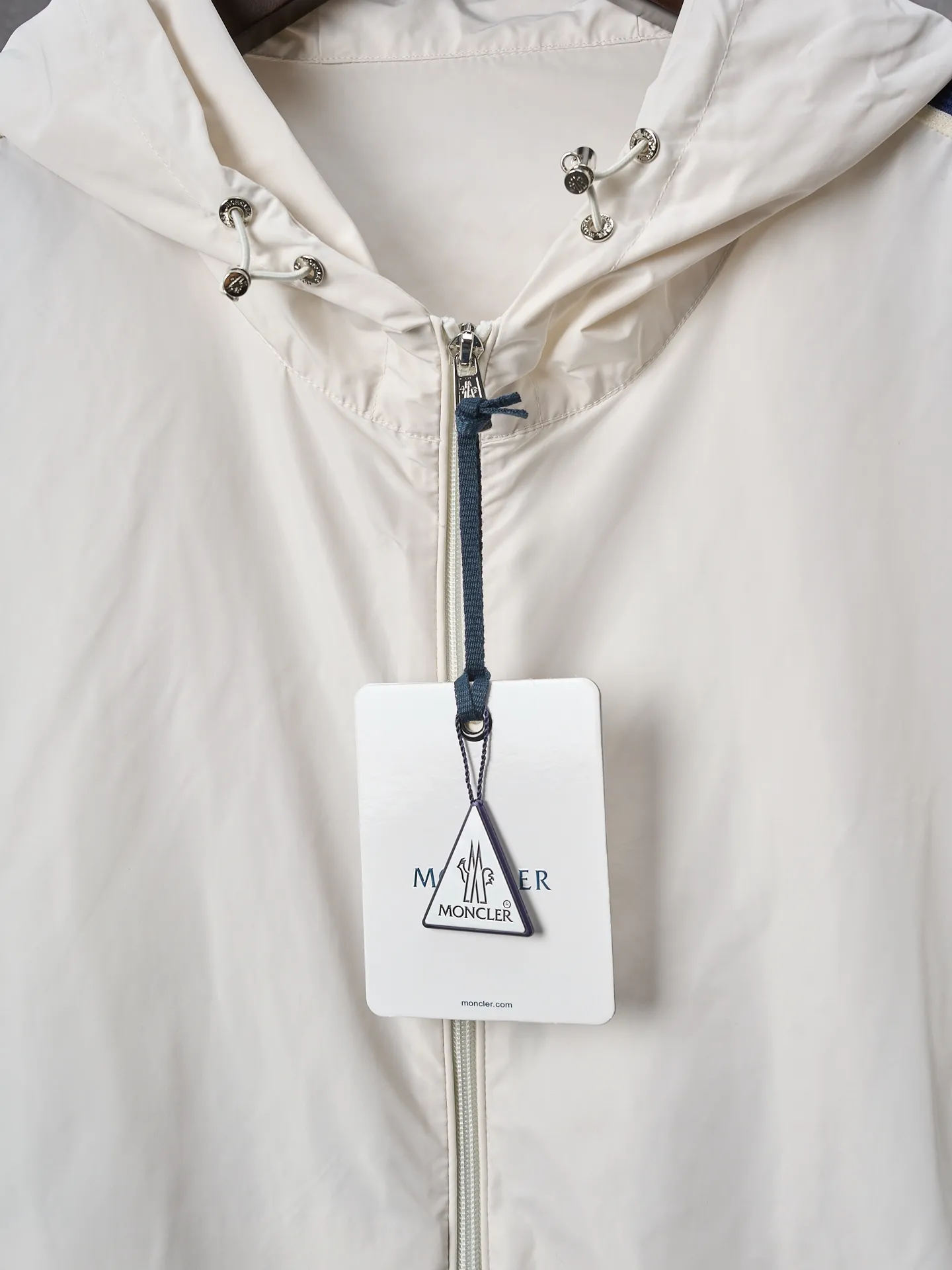 P540 Actual hanging auction] MONCLER/Maskled webbing trimmed light zipper jacket [Ready stock] 1 2 3 4