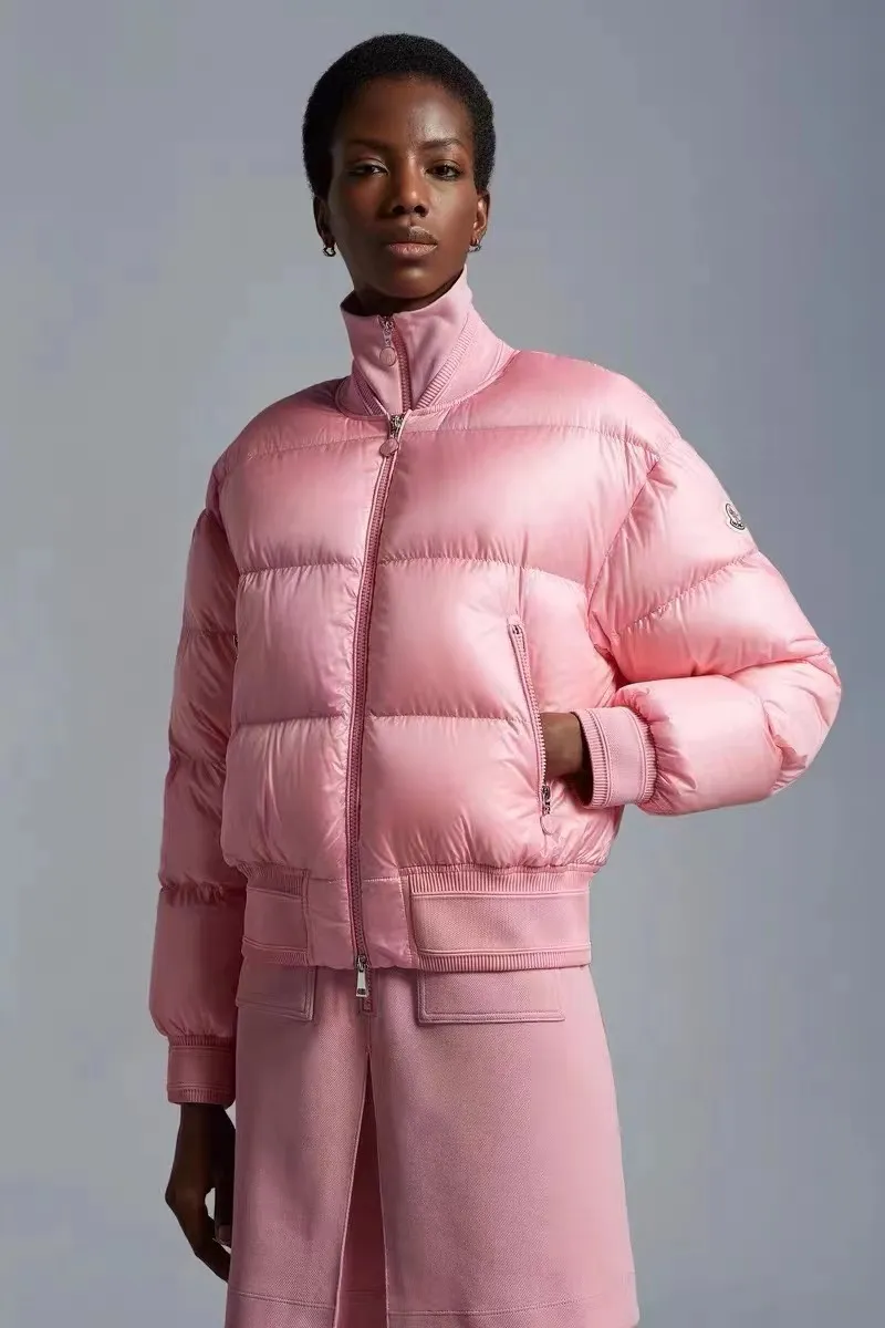 P640 💎High version💎 Moncler/Moncler 23 years new Jolin Tsai baseball jacket down jacket 90 white duck down
