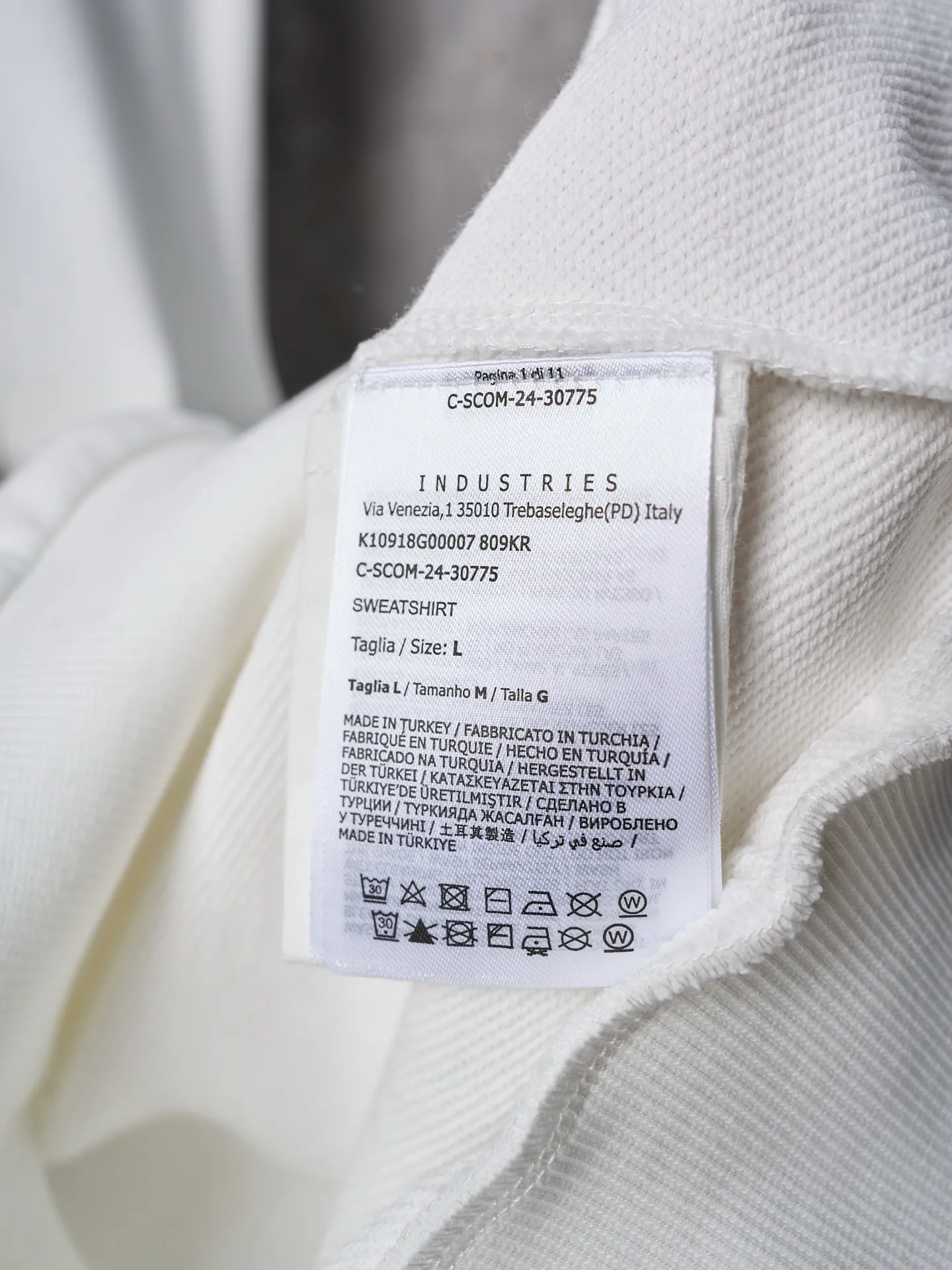 P330 Actual hanging auction] MONCLER/muzzled fuzzy printed casual round neck long-sleeved sweatshirt [Ready stock] S M L