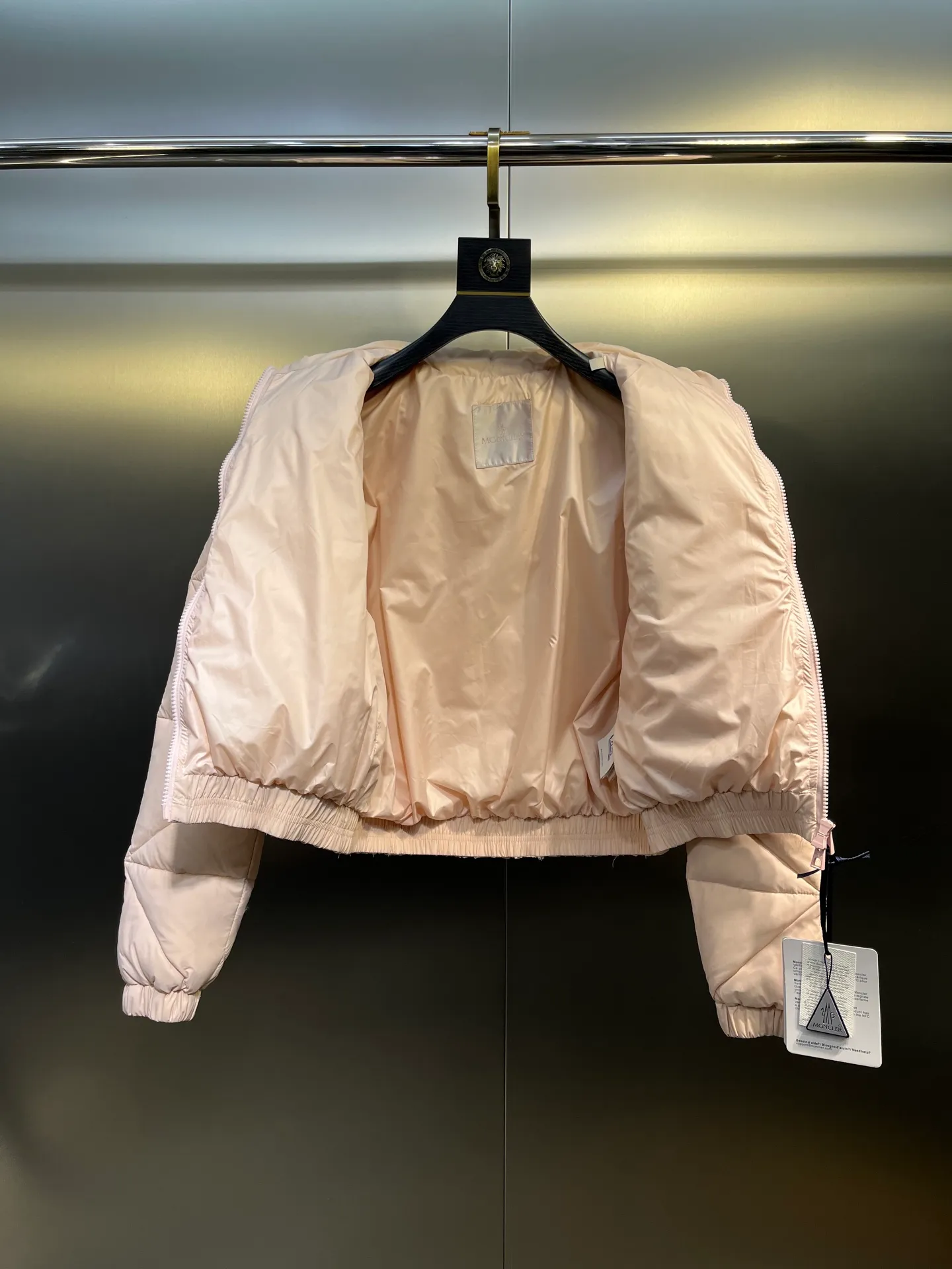 P860 moncler 🌟Highest quality Moner 2025 Autumn and Winter New Anafi Women's Diamond Quilted Short Down Jacket Color: Black Pink Size: 0123