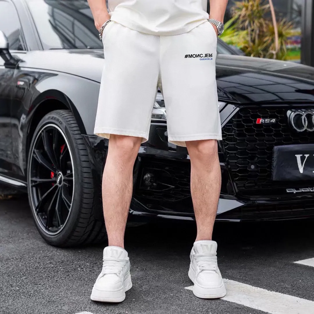 P290 Brand [MONCLER] 2025 new men’s short-sleeved shorts suit! Synchronous sales on the official website! High-end version on the market! It feels delicate and soft! Make you more comfortable to wear! The draped silhouette is awesome! Size: M-5XL (please state your height and weight when placing an order)