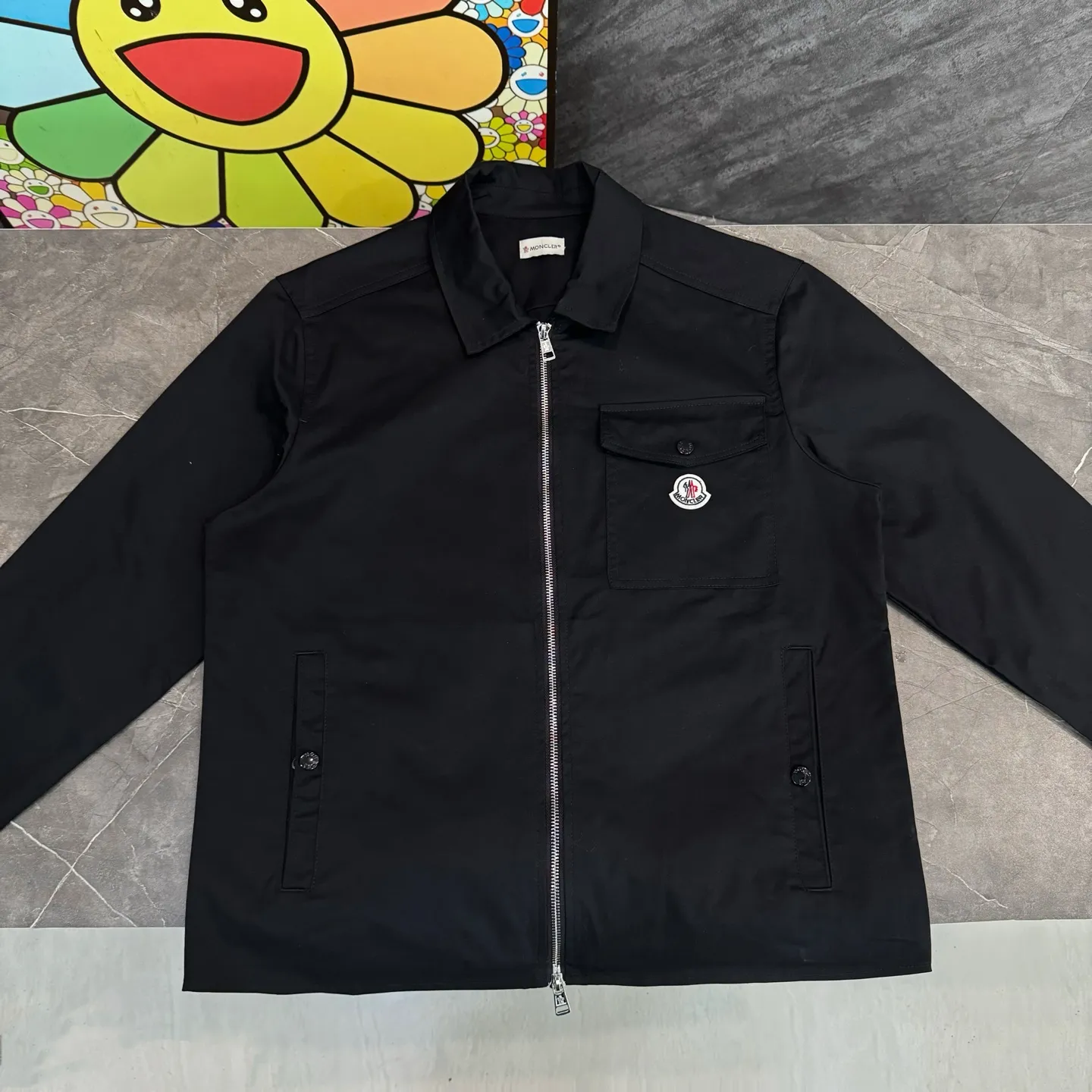 P310 Model No. Y38 Zippered Jacket with Small Label Pocket MONCLER Limited Counter Jacket Multiple Designs Fund Raising for Half a Month Made with Conscientiousness 300g Nylon Quality Broken Card Fabric Customized Original Laser Letter Buttons Internet Celebrity Hot Style Double-headed Original Uniform Customized Platinum Zipper Large Factory Workmanship Neat and Orderly Needlework Loose os Version Versatile Style Couple Style Hangtag Hanging Grains Washed Main Wheat Packaging Full set of accessories 📦 All details are real shots without beauty filters. Buy with confidence 📷 colour: black size: s m l xl