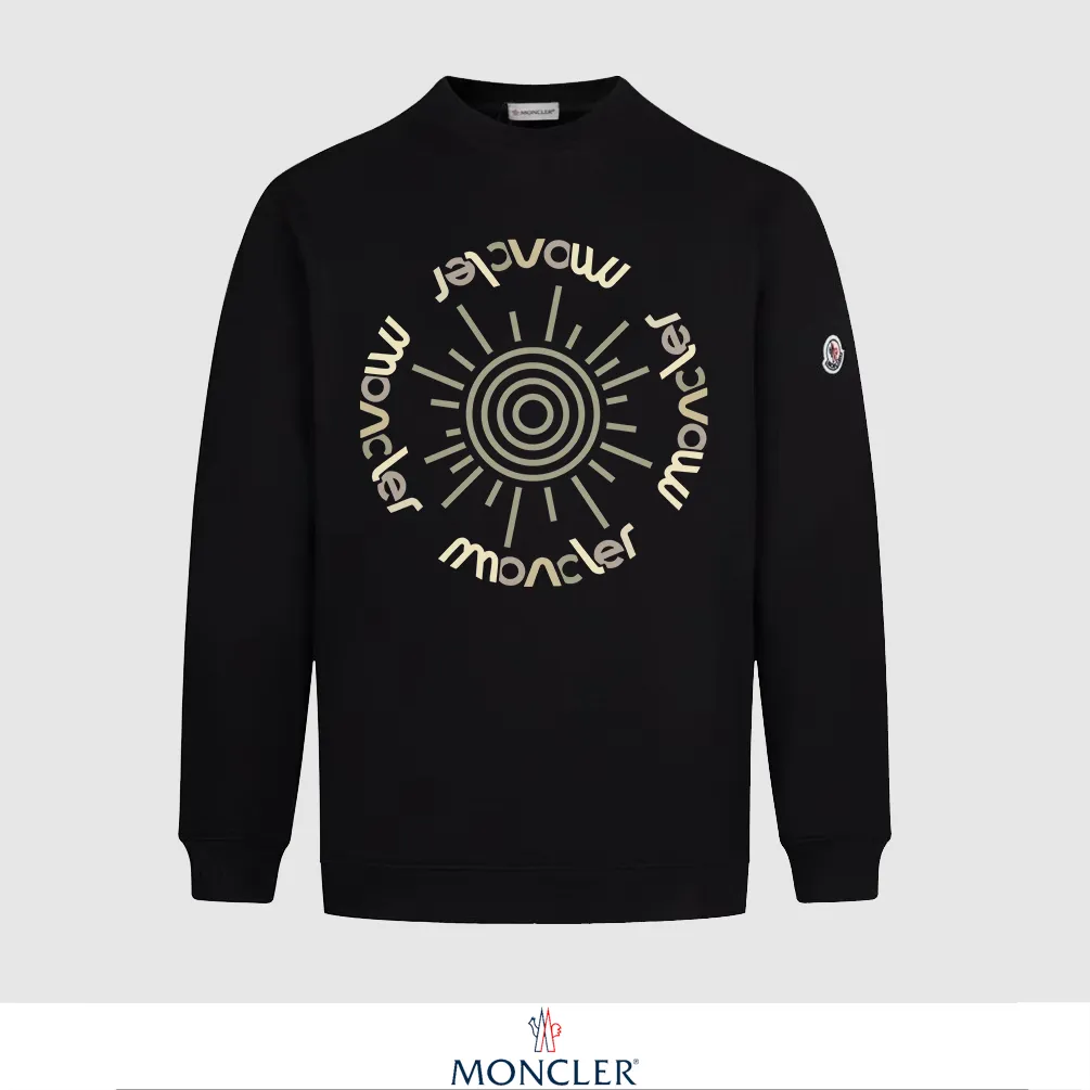 P240 Recommend the most popular Moncler masked 380g printed terry crew neck sweatshirt. Breathable pure cotton fabric. The texture is very soft and comfortable. No shrinkage, no deformation, no pilling). Original customized accessories. Collar label. Wash mark. Hang tag. Packaging (perfect details). Color: White. Black. Size: XS S M L.