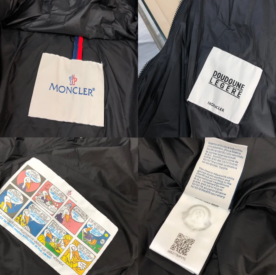P1080 ——————Women's model🧡🧡🧡 MONCLER Mouth-covered mid-length down jacket Women's hooded down jacket, original version 1:1, with an elastic waistband at the back, plus a color-matching movable belt, the fabric is soft and comfortable, 90 velvet has good loft, slim fit, the upper body is light and neat, warm and not bloated ✨Supports NFC chip verification👍 Real shot of oversized fox fur collar 👇 Color: black, green Size: 1234 (shipped next day)